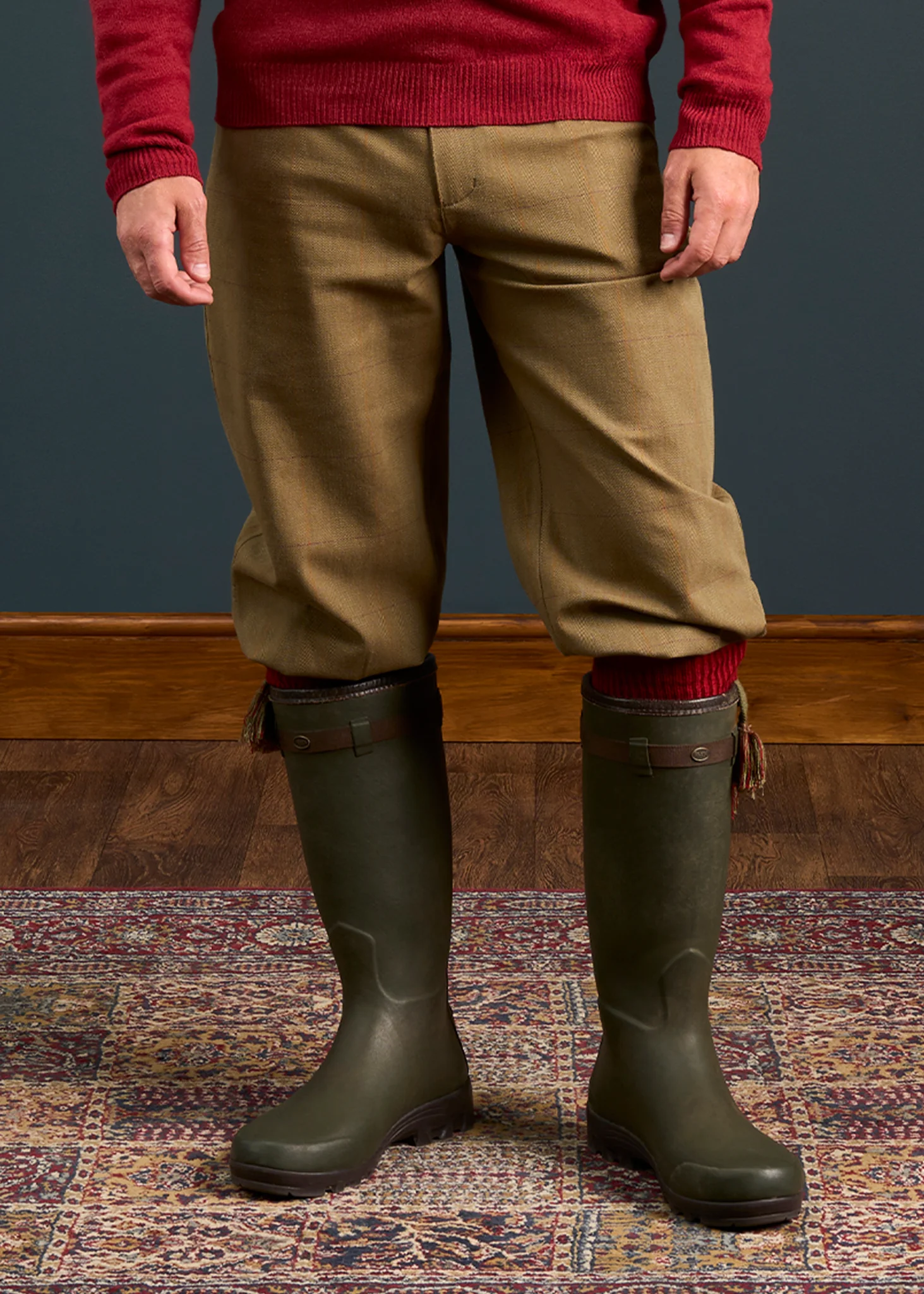 Axford Men's Lightweight Waterproof Shooting Breeks In Aspen - Image 4