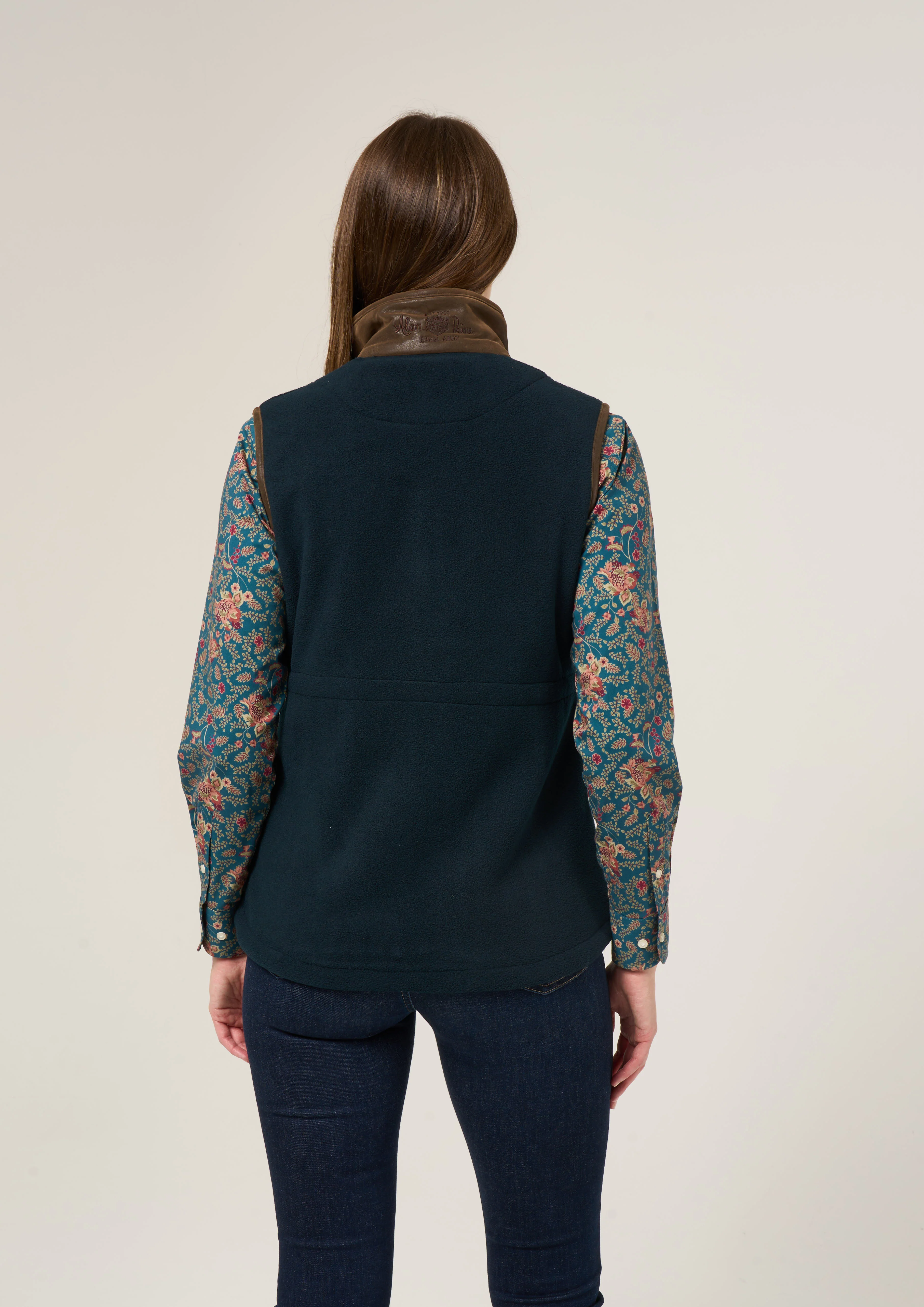 Aylsham Ladies Fleece Gilet In Dark Navy - Regular Fit - Image 5