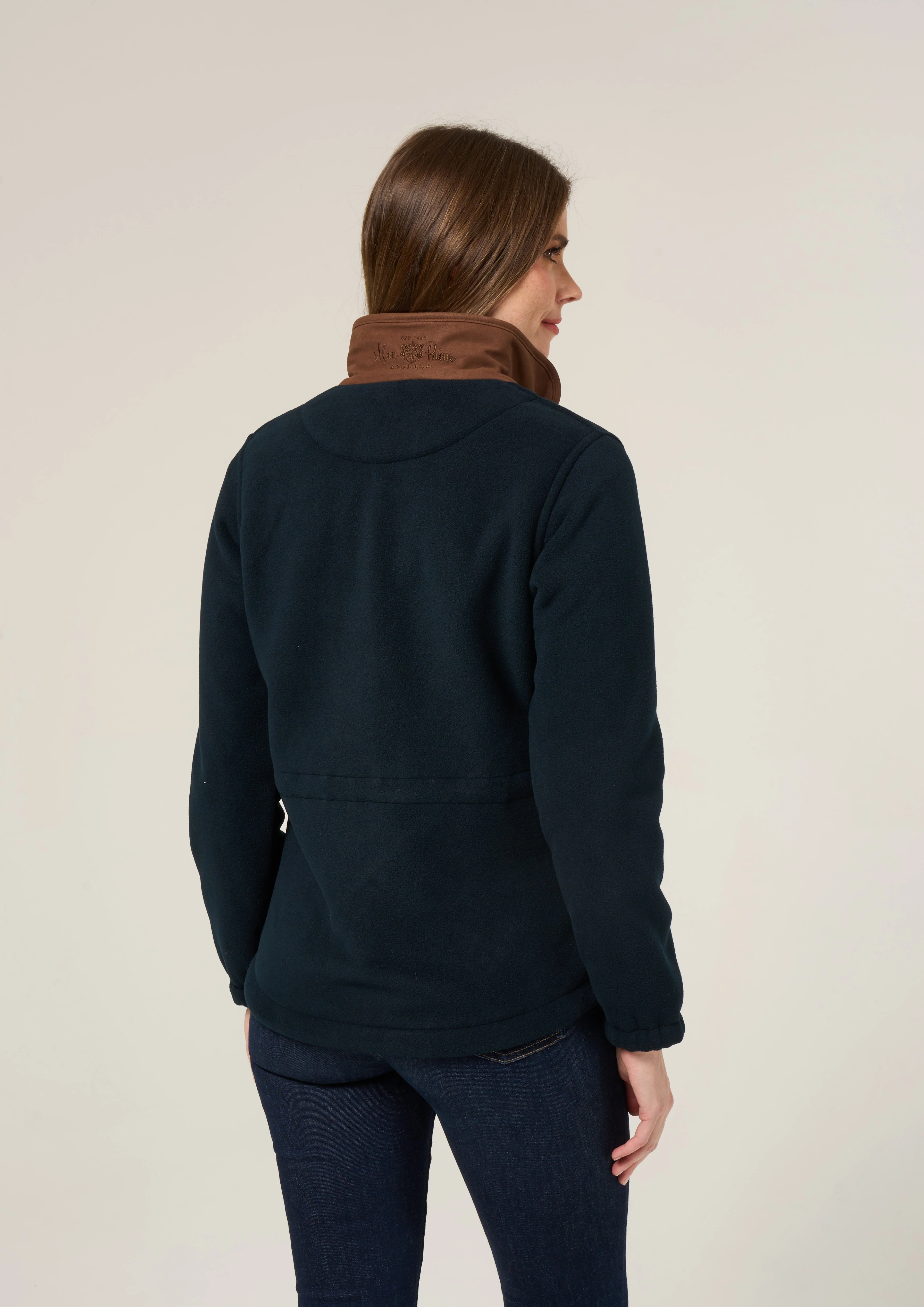 Aylsham Ladies Fleece Jacket In Dark Navy - Regular Fit - Image 6