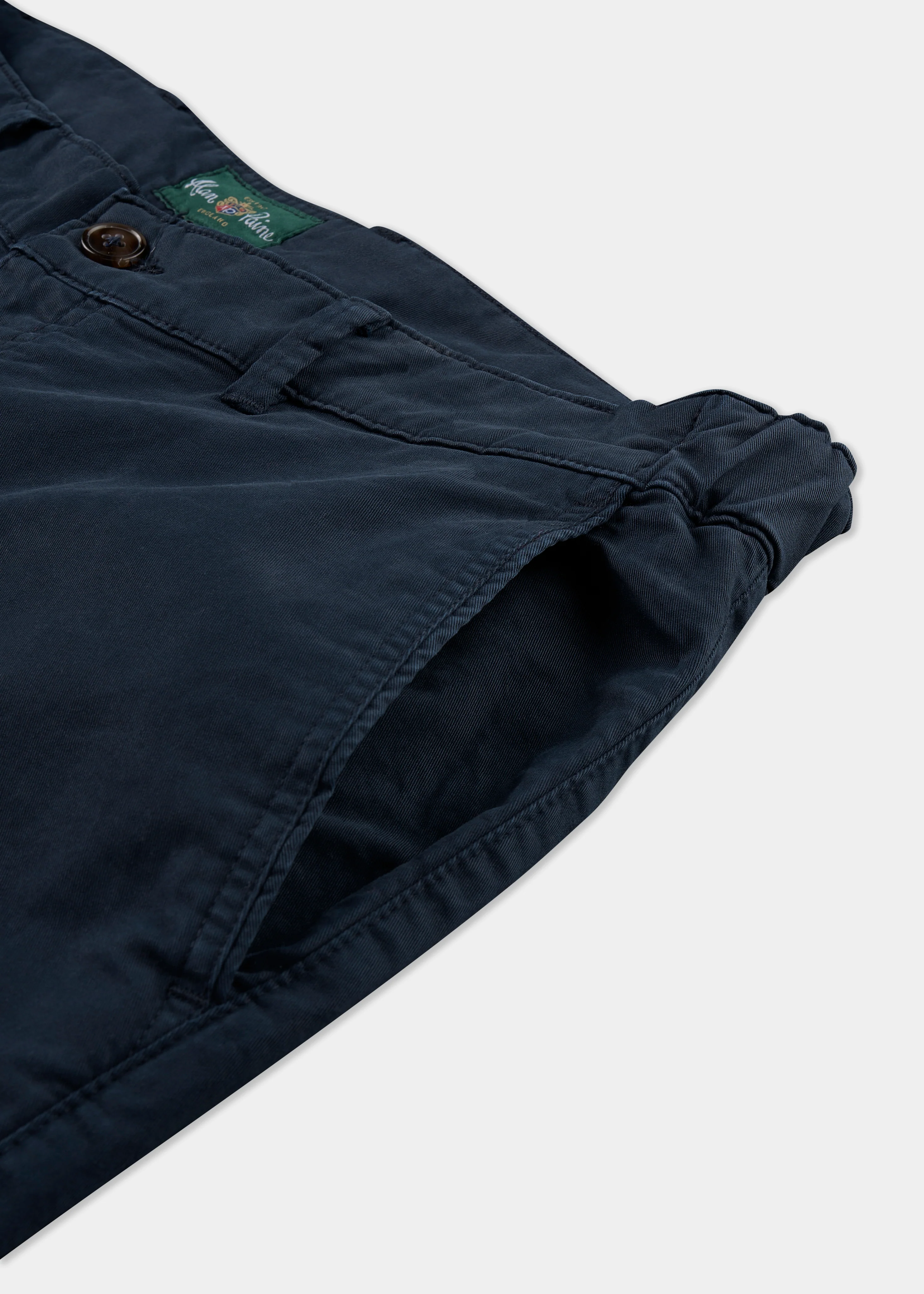 Bamforth Men's Chino Trouser In Navy - Regular Fit - Image 3