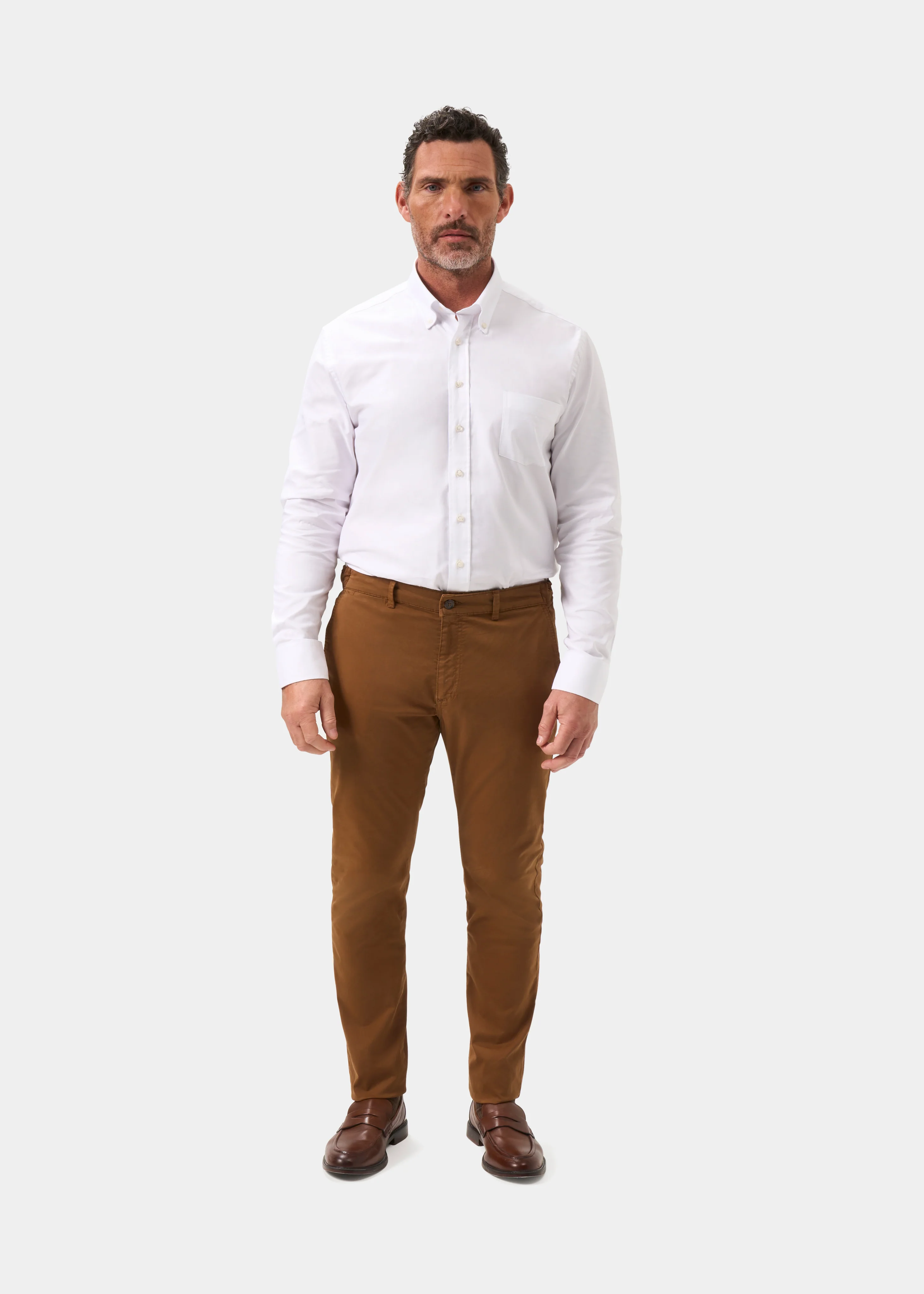Bamforth Men's Chino Trouser In Tobacco - Regular Fit - Image 5