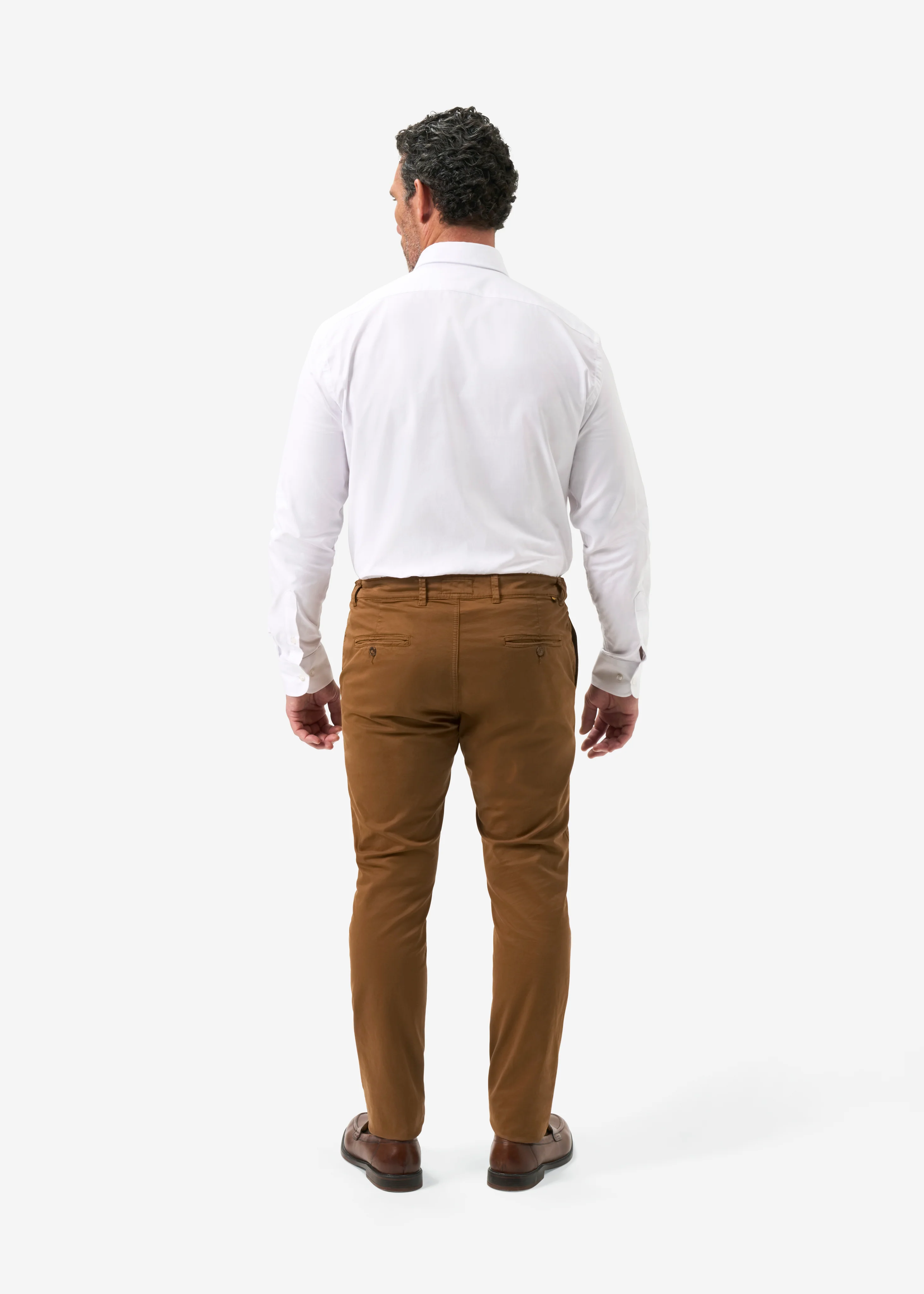 Bamforth Men's Chino Trouser In Tobacco - Regular Fit - Image 8