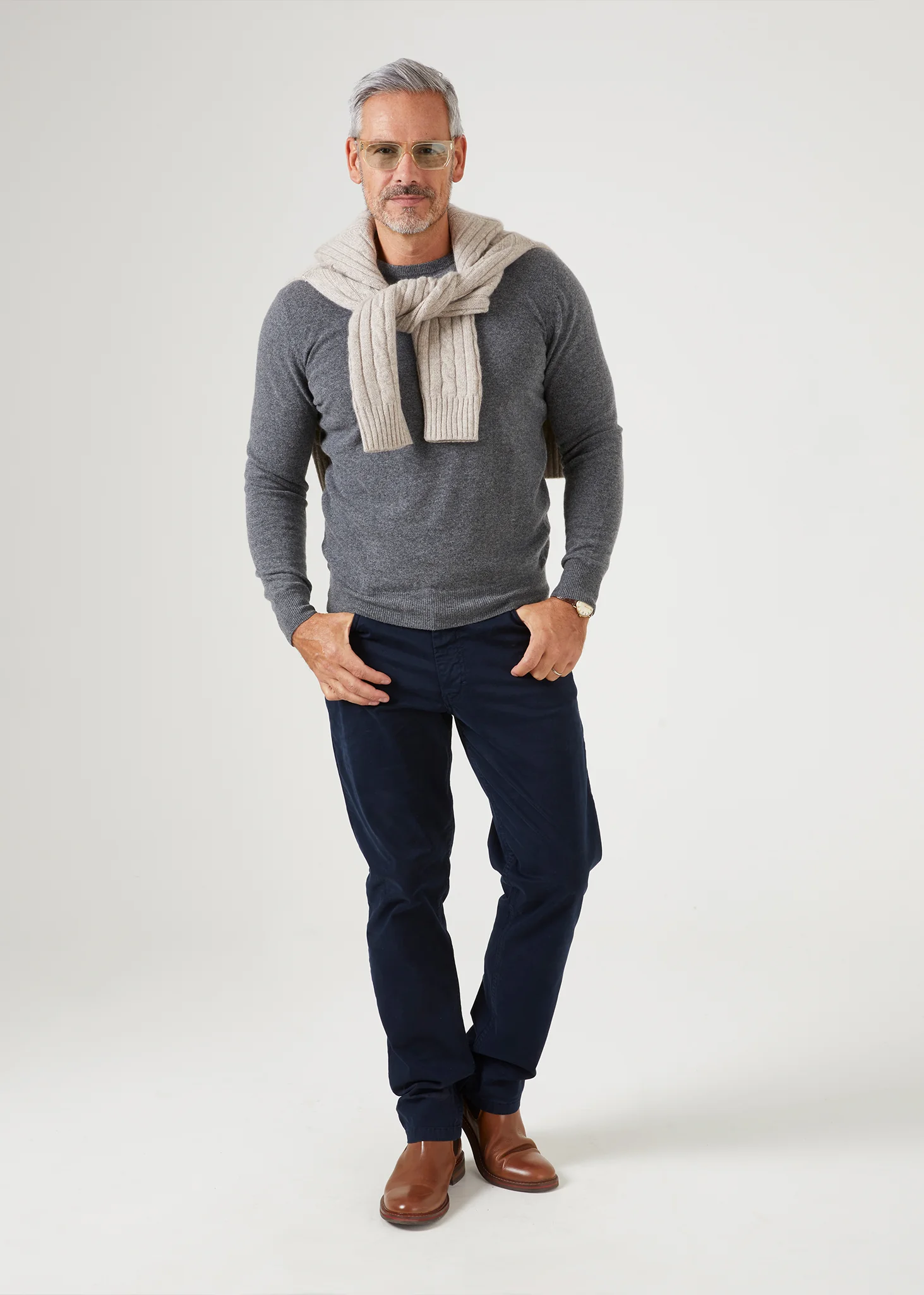 Brisbane Geelong Wool Jumper in Derby - Regular Fit - Image 7