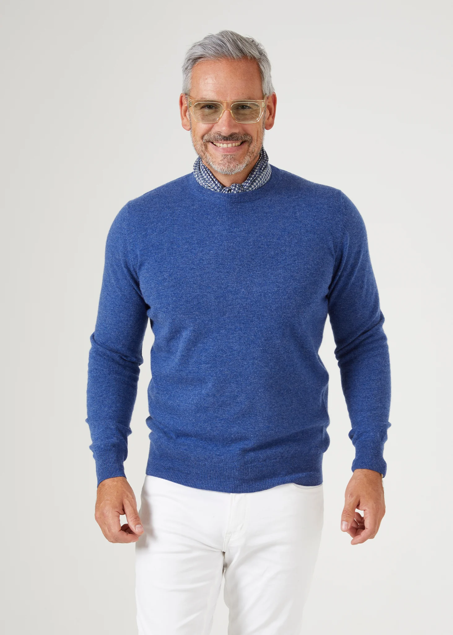 Brisbane Geelong Wool Jumper in Indigo - Regular Fit - Image 3