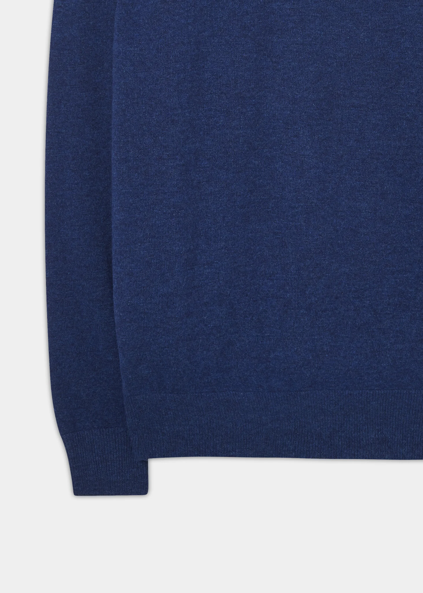 Cairns Geelong Wool 1/4 Zip Jumper in Indigo - Regular Fit - Image 3