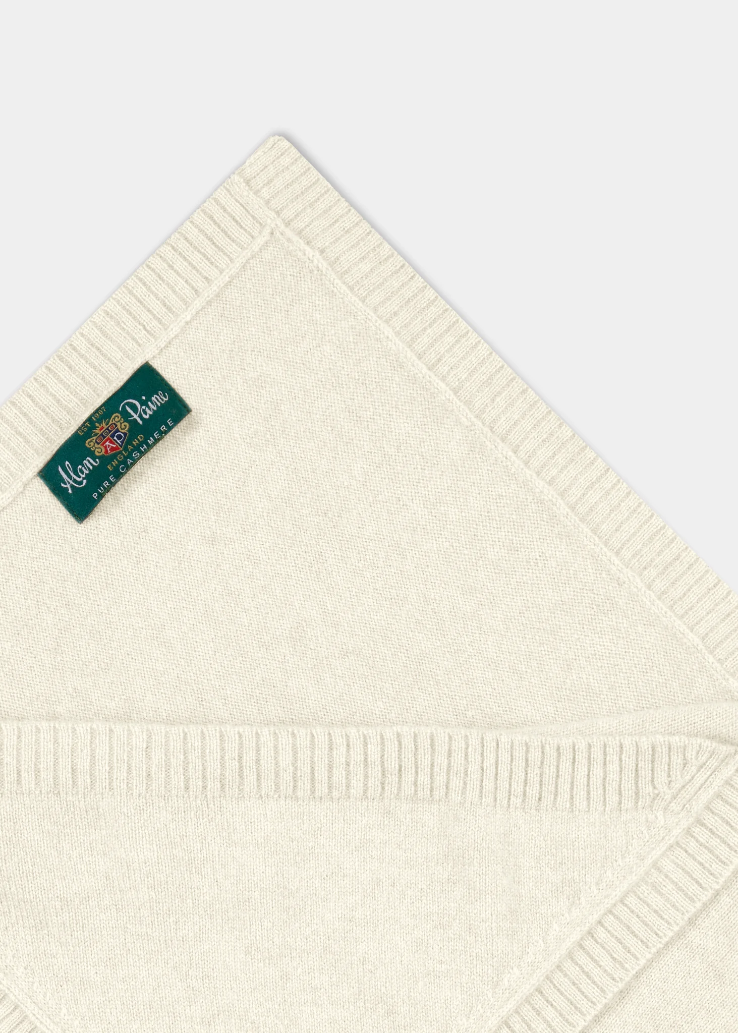 Cashmere Baby Blanket - Ecru - Image 2