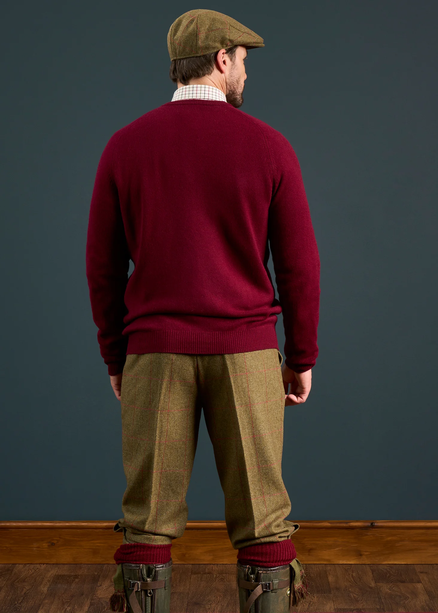 Combrook Men's Tweed Water Repellent Shooting Breeks in Reed  -  Regular Fit - Image 6