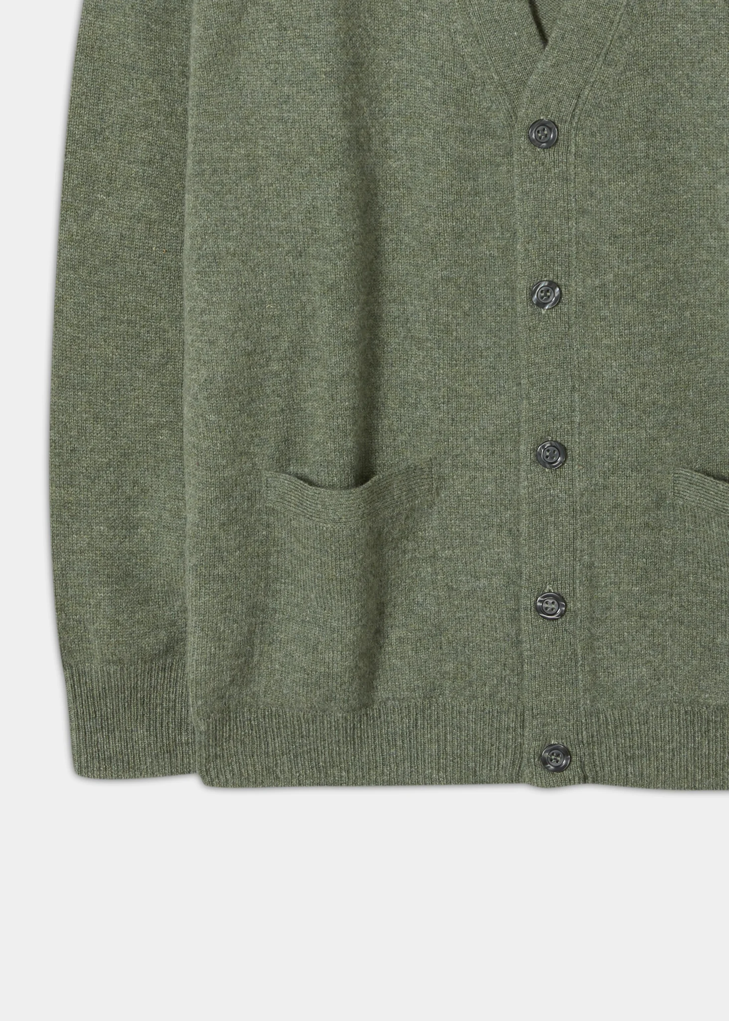 Cornwall Lambswool Cardigan in Landscape - Classic Fit - Image 3