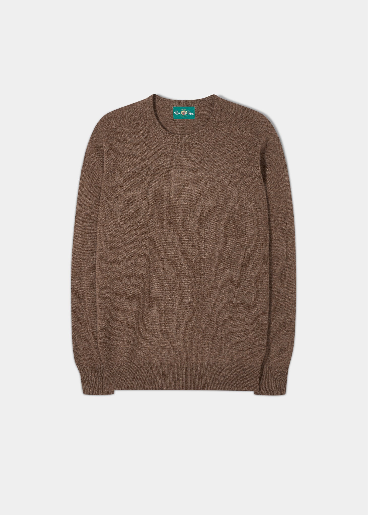 Dorset Men's Lambswool Jumper in Tobacco - Classic Fit