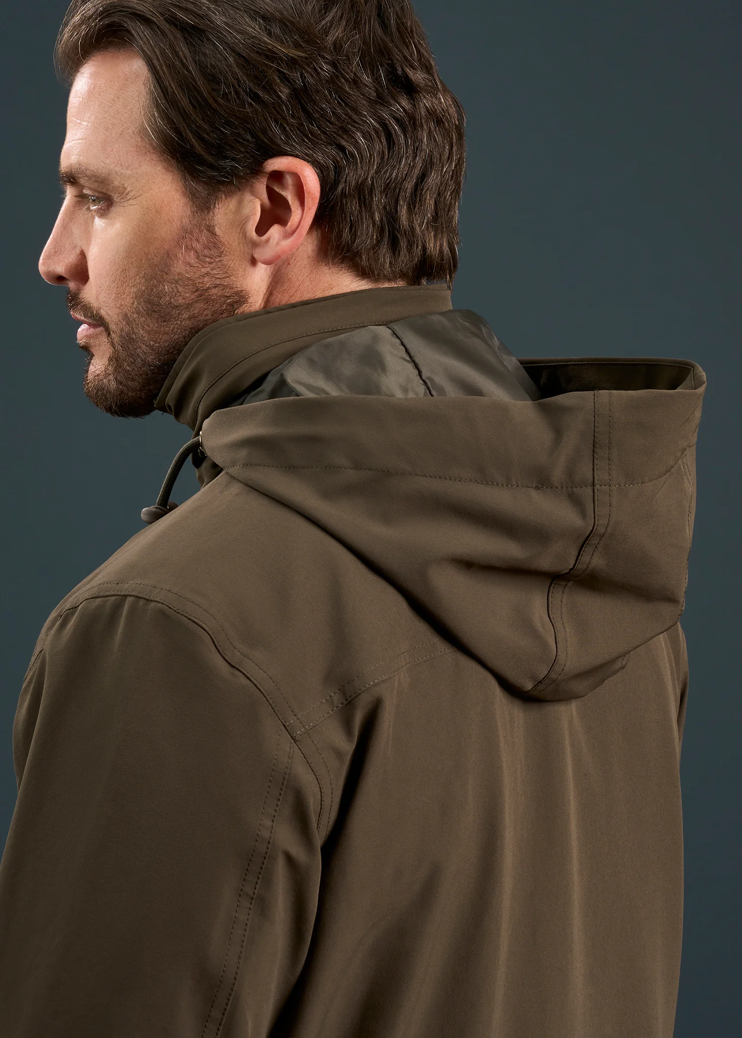 Dunswell Men's Waterproof Field Coat In Olive - Shooting Fit - Image 5