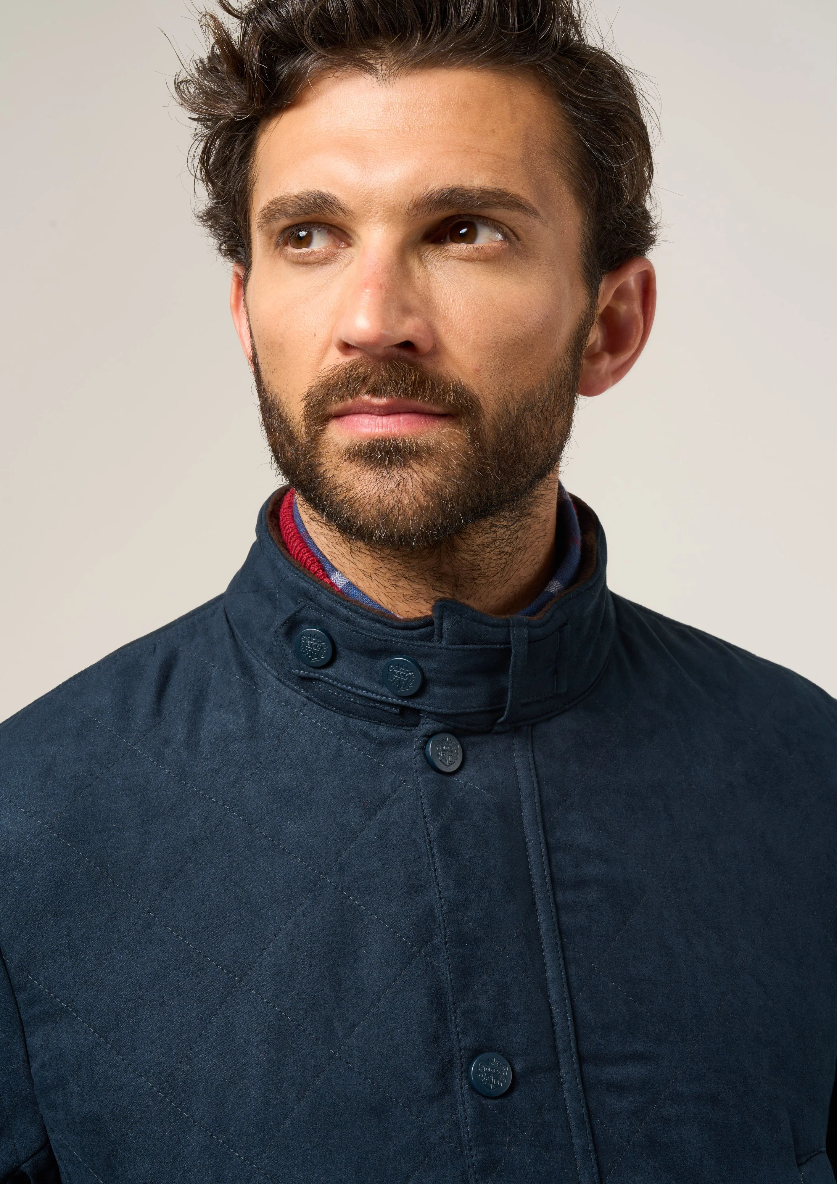 Felwell Men's Quilted Jacket In Dark Navy - Regular Fit - Image 6