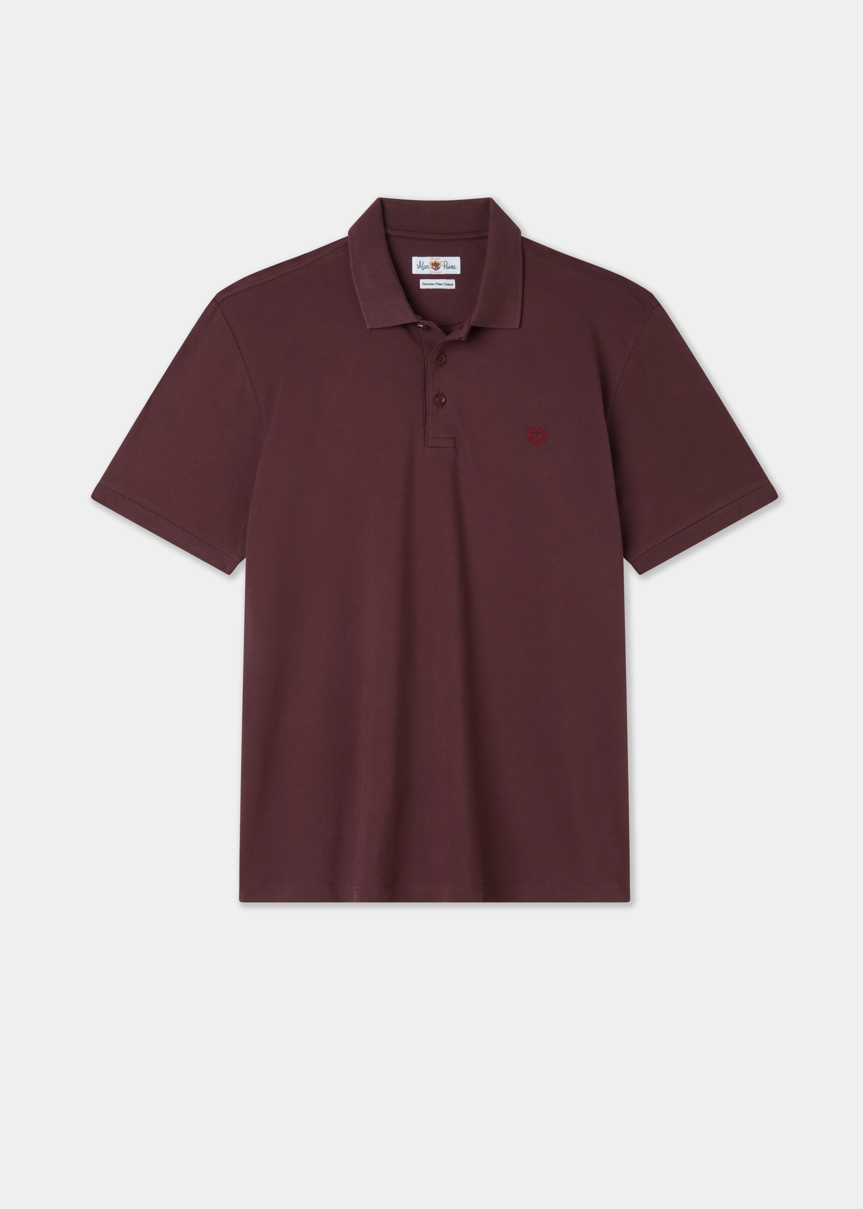 Fritton Pique Polo Shirt In Blackcurrant