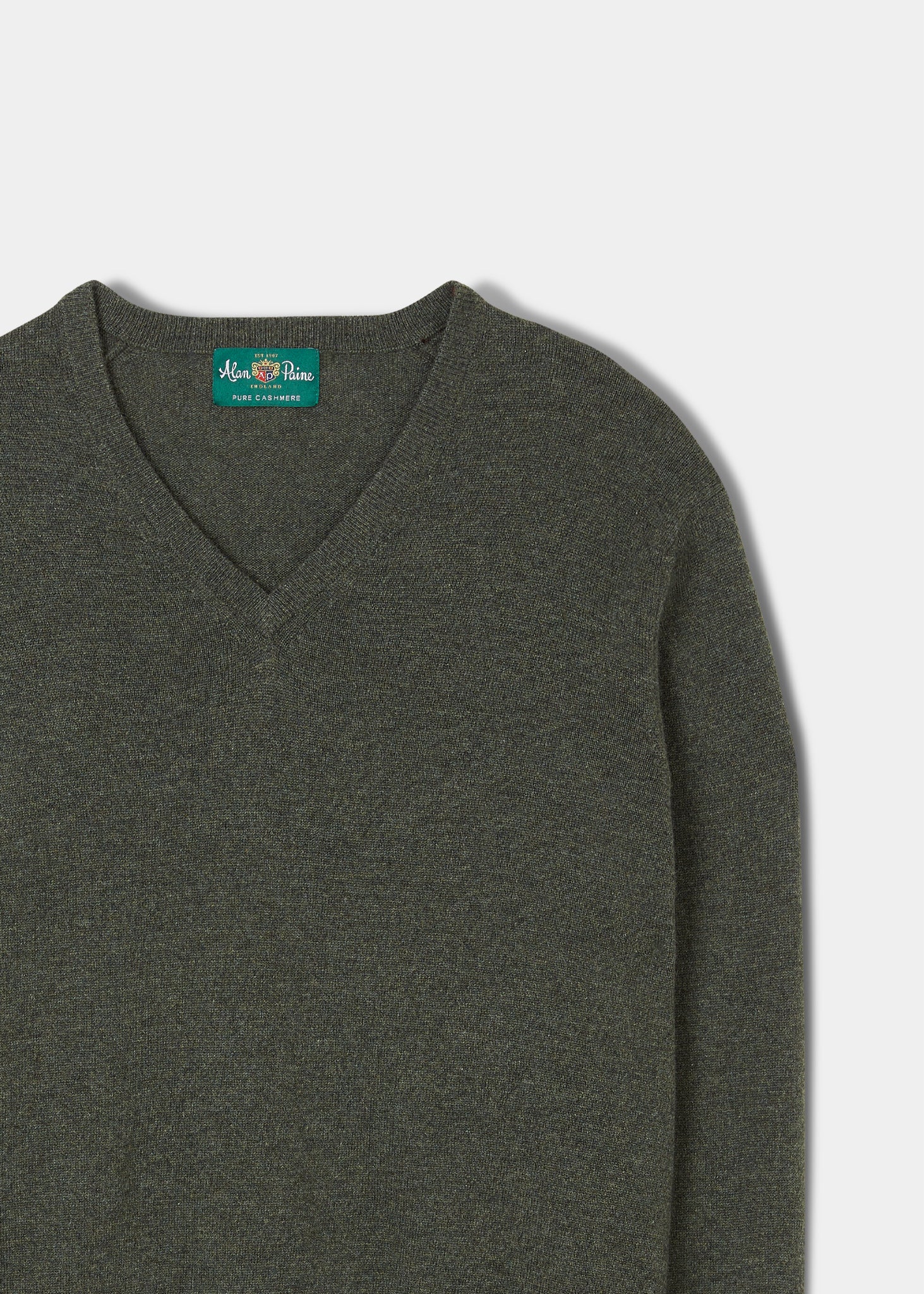 Haddington Cashmere Jumper in Rosemary - Regular Fit - Image 2