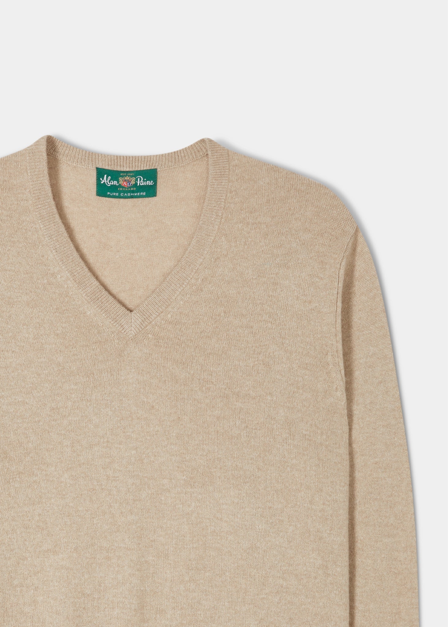 Haddington Cashmere Jumper in Linen - Regular Fit - Image 2