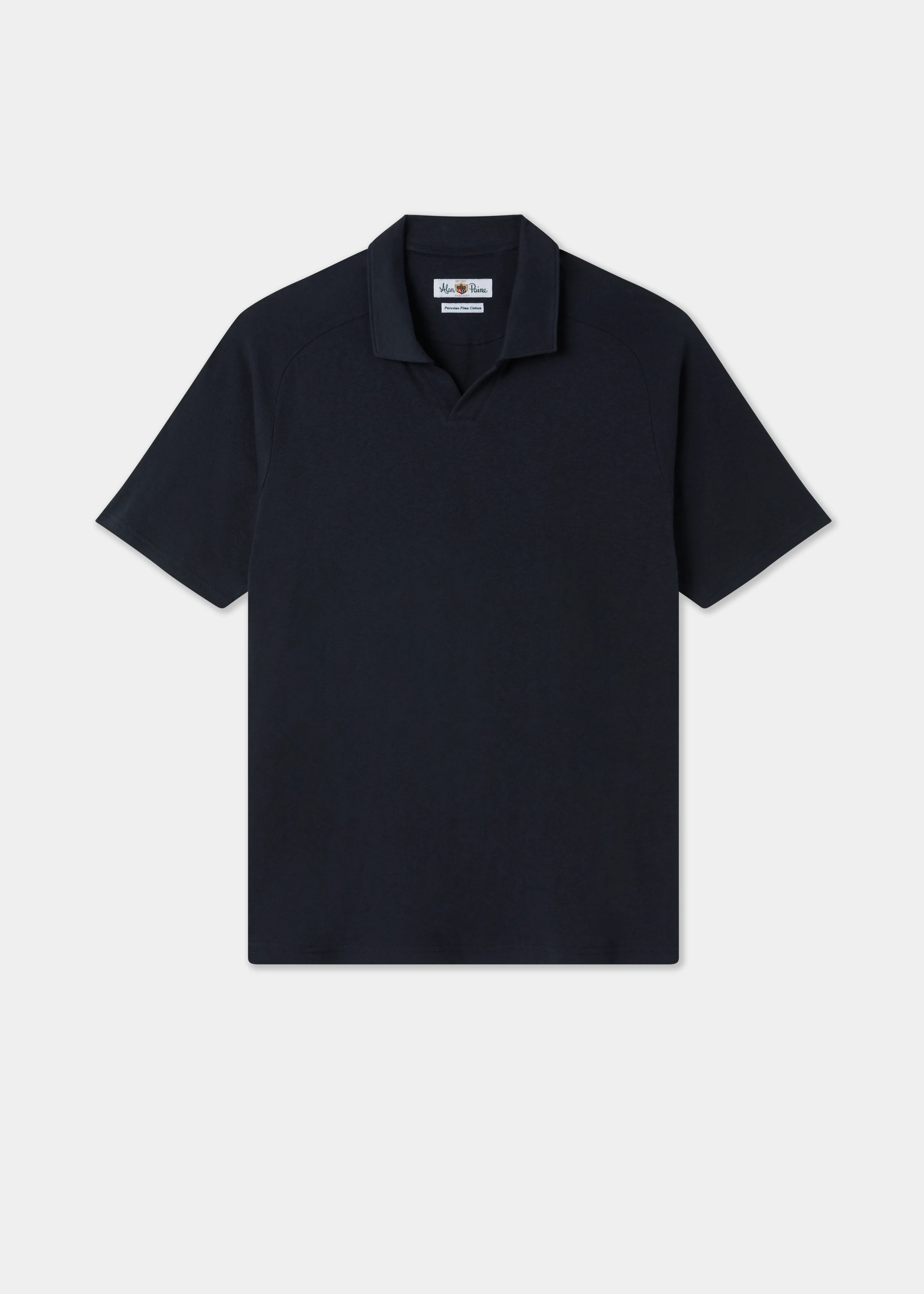 Hayling Men's Open Collar Polo In Navy