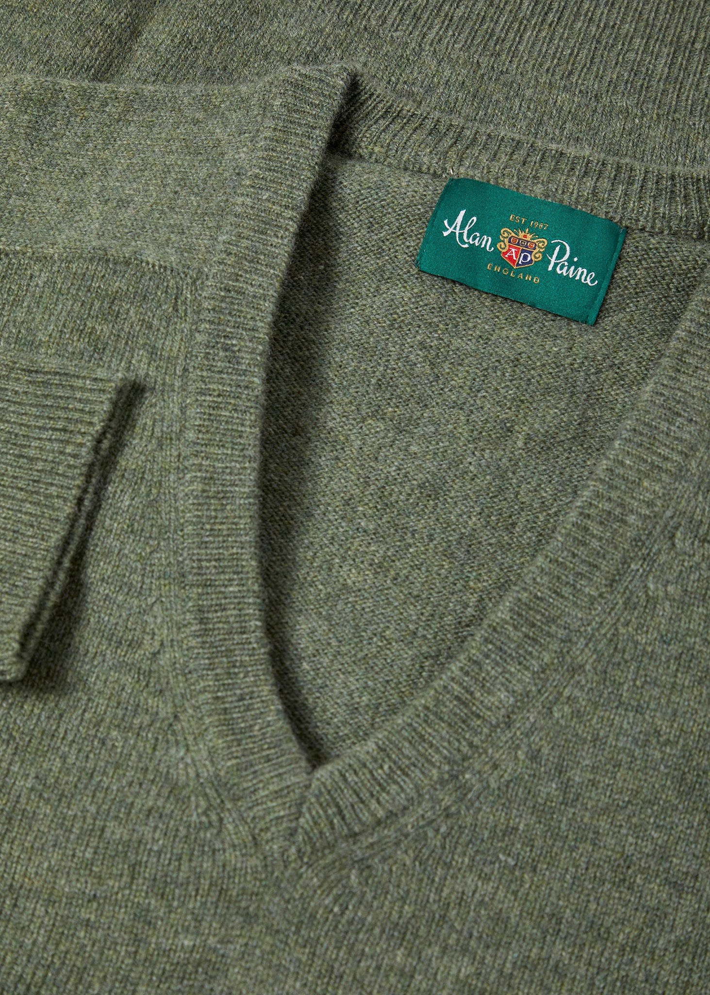 Kilsyth Men's Lambswool Jumper in Landscape - Regular Fit - Image 2
