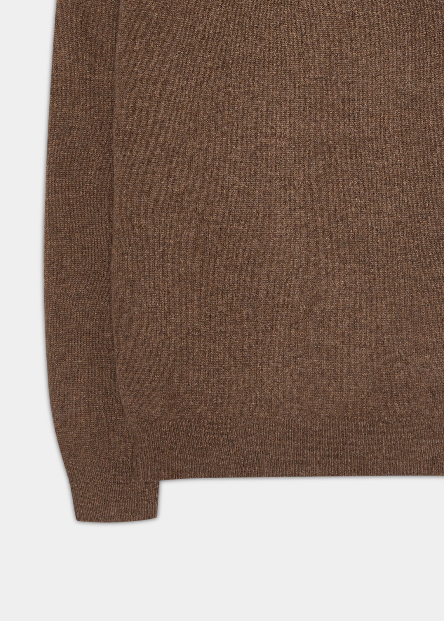 Kilsyth Men's Lambswool Jumper in Tobacco - Regular Fit - Image 3
