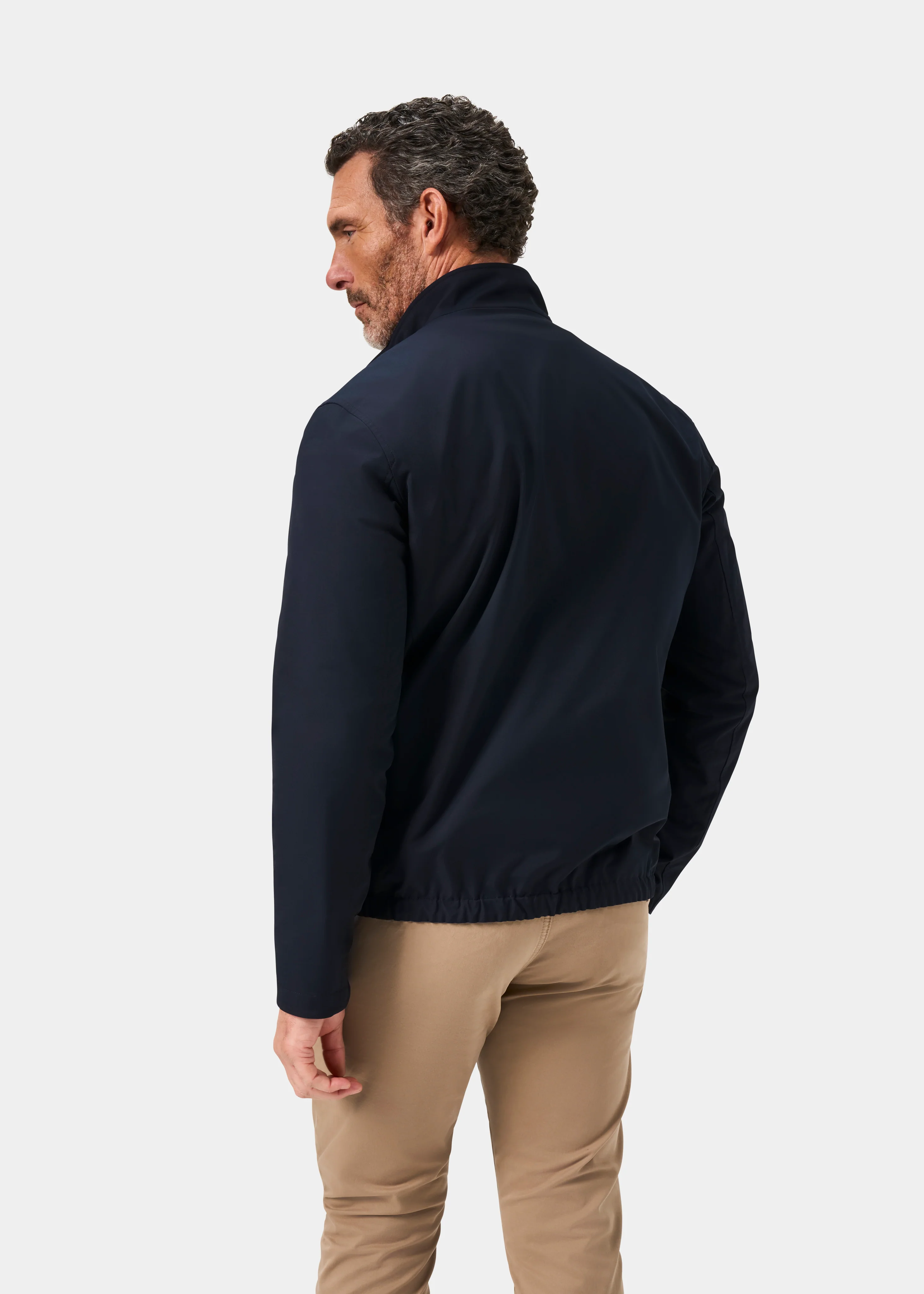 Lakeward Men's Reversible Bomber Jacket In Green and Navy - Image 11