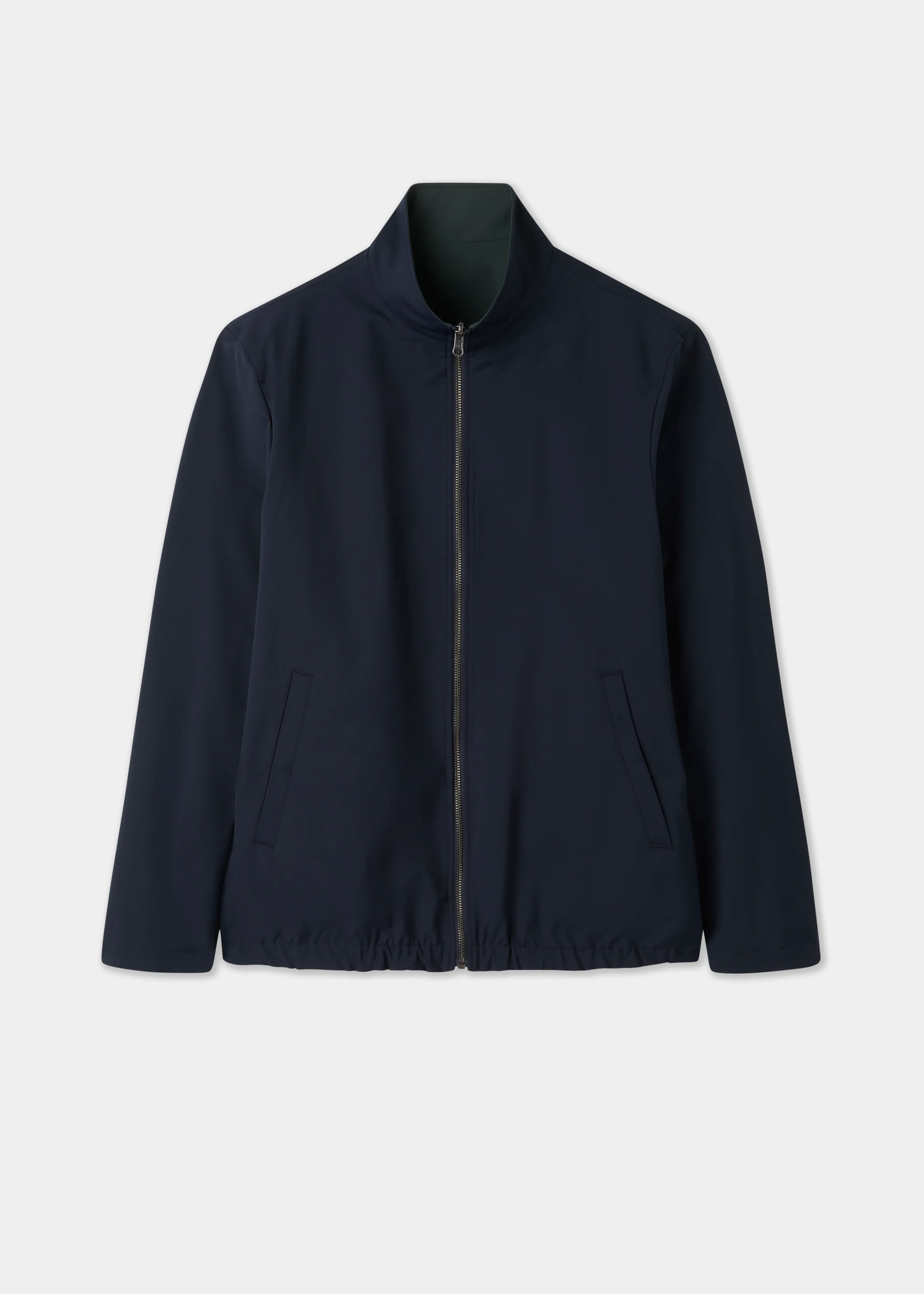 Lakeward Men's Reversible Bomber Jacket In Green and Navy - Image 5
