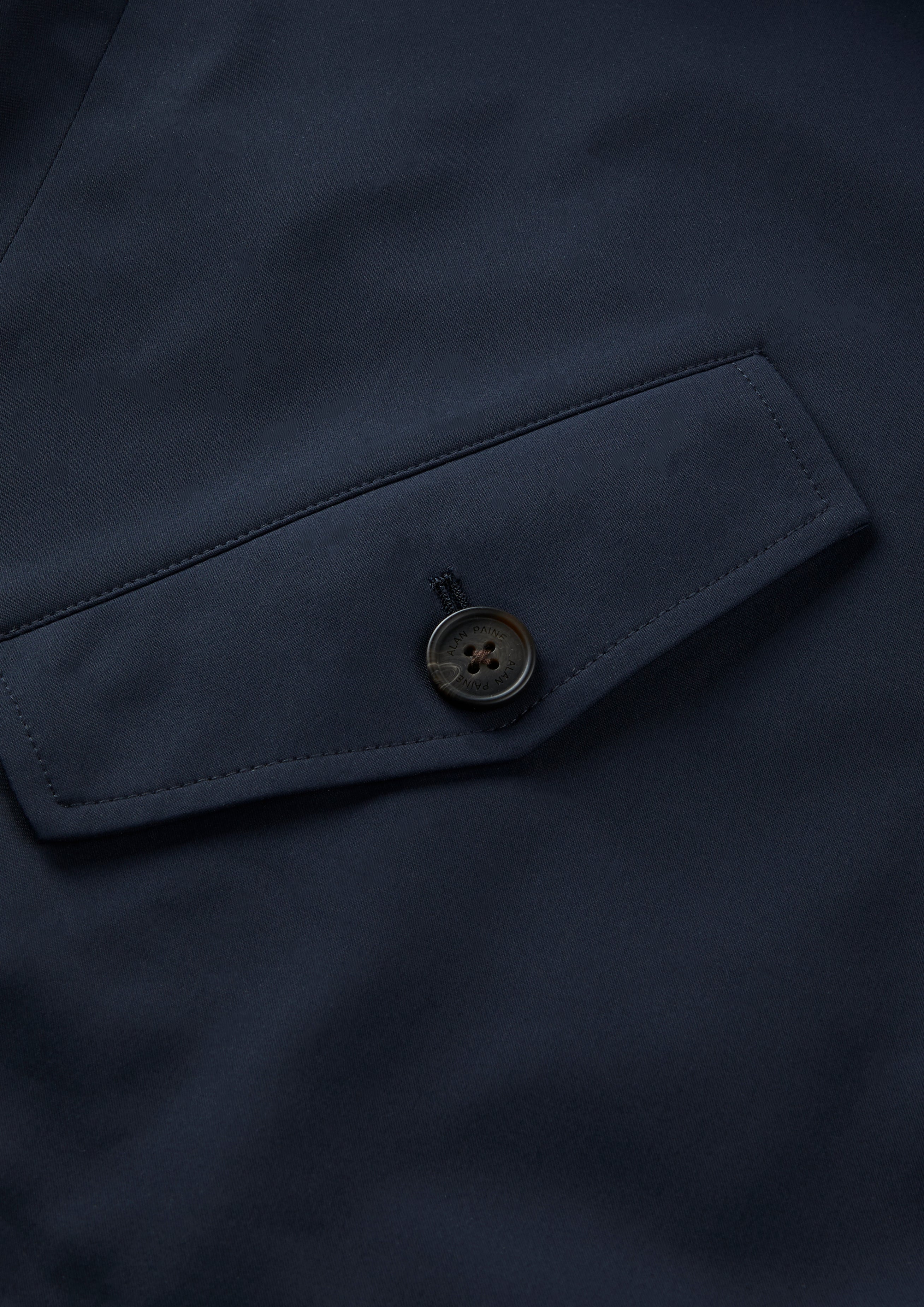 Lakeward Men's Reversible Bomber Jacket In Navy and Beige - Image 4