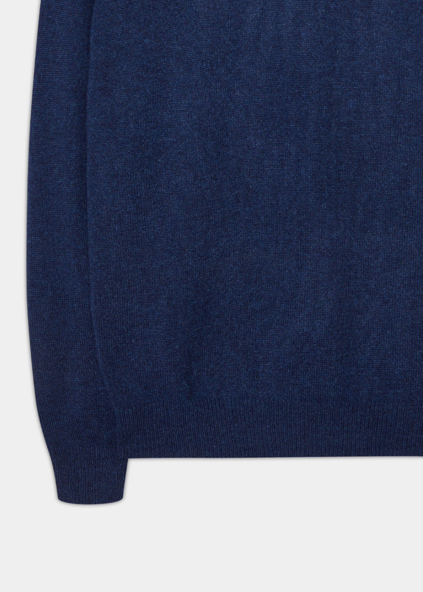 Lenzie Men's Lambswool Jumper In Indigo - Regular Fit - Image 3