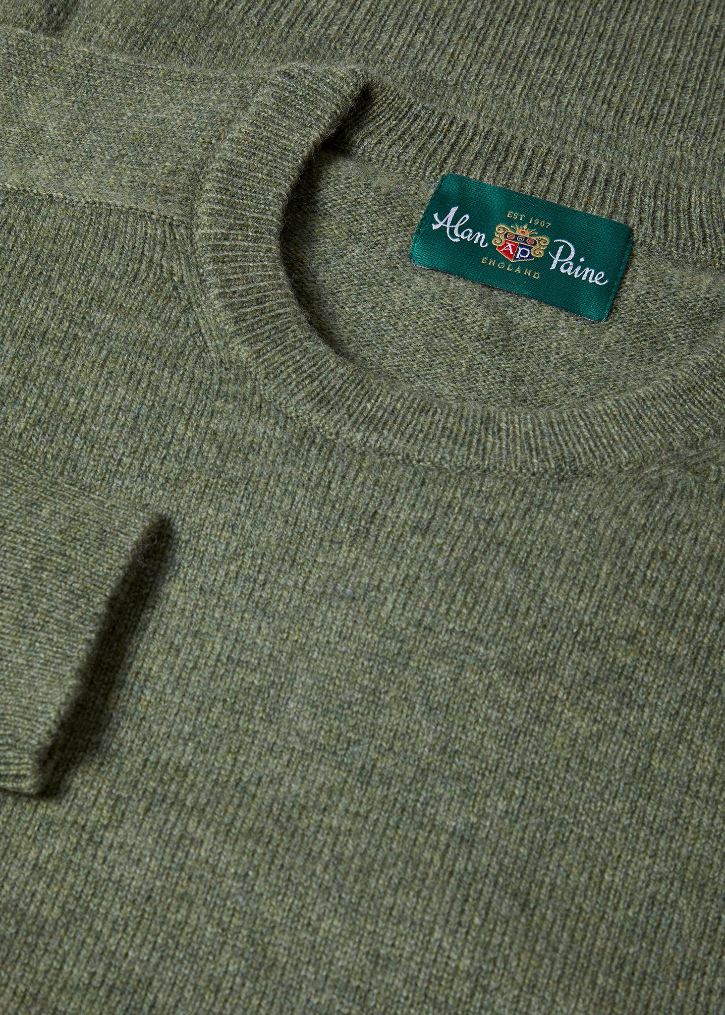 Lenzie Men's Lambswool Jumper In Landscape - Regular Fit - Image 2