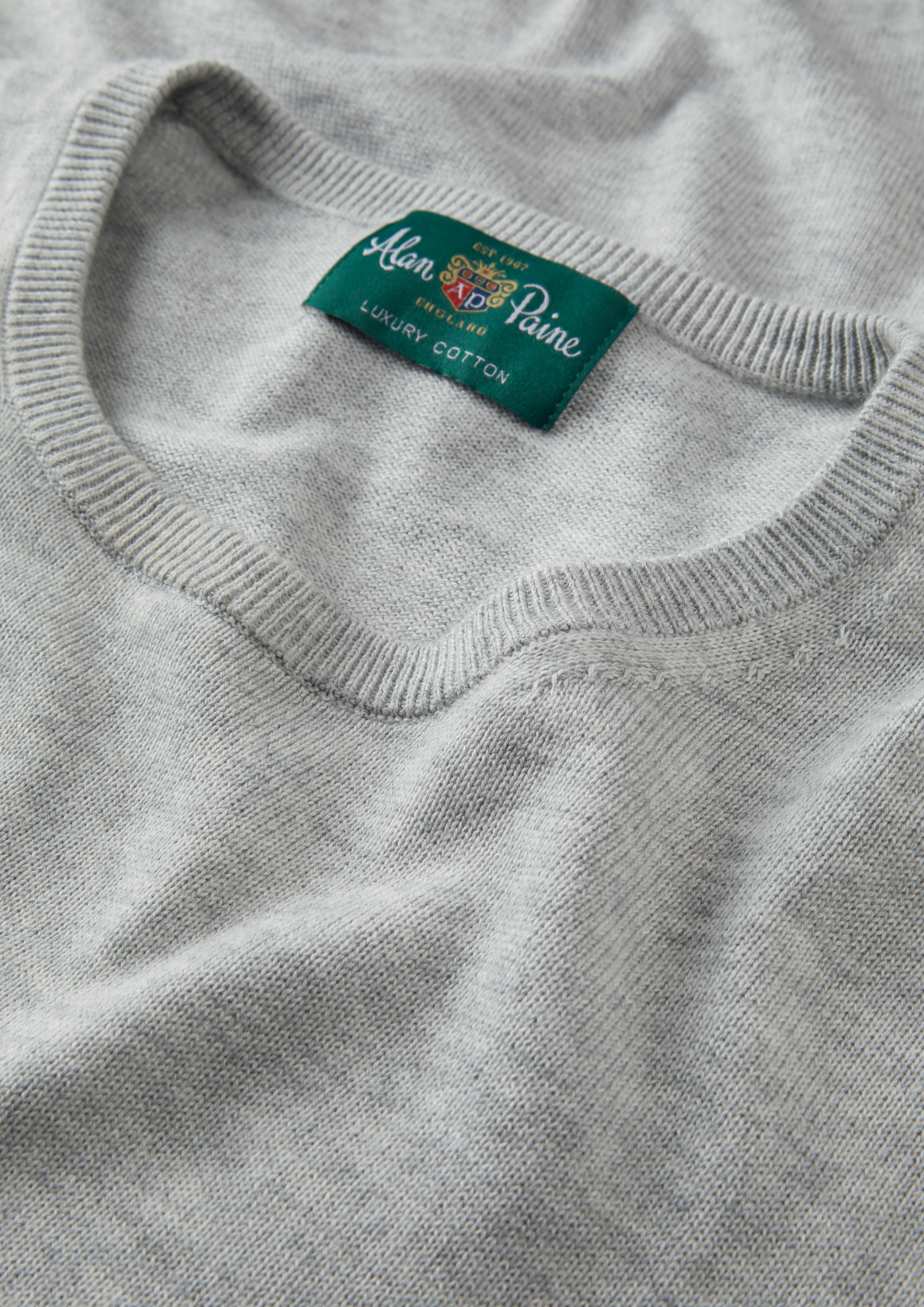 Leysmill Cotton Cashmere Jumper In Dove - Image 7