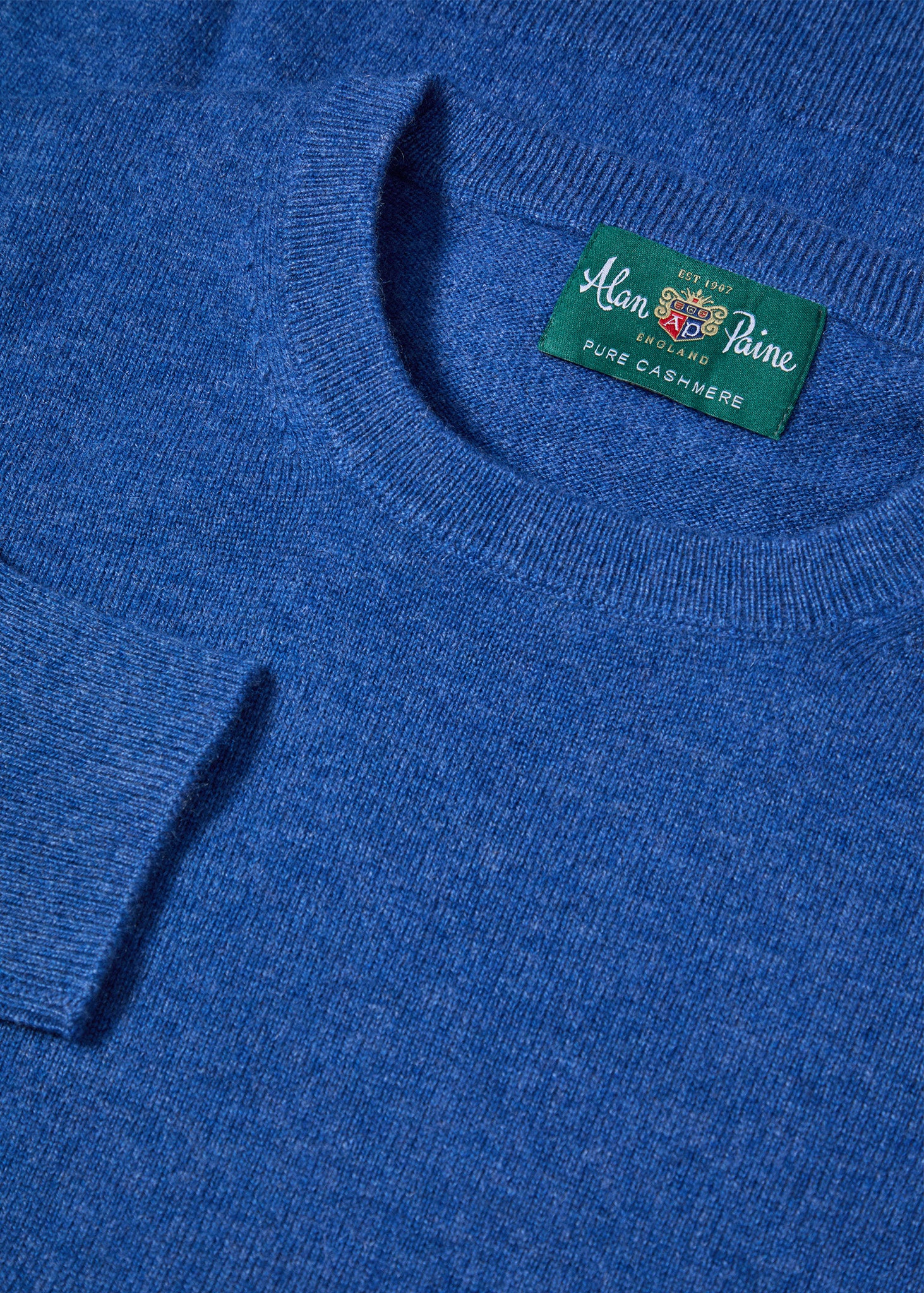Melfort Cashmere Jumper in Denim - Regular Fit - Image 3