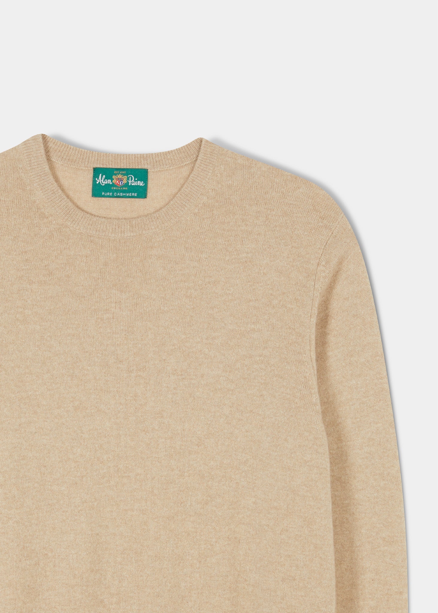 Melfort Cashmere Jumper in Linen - Regular Fit - Image 2