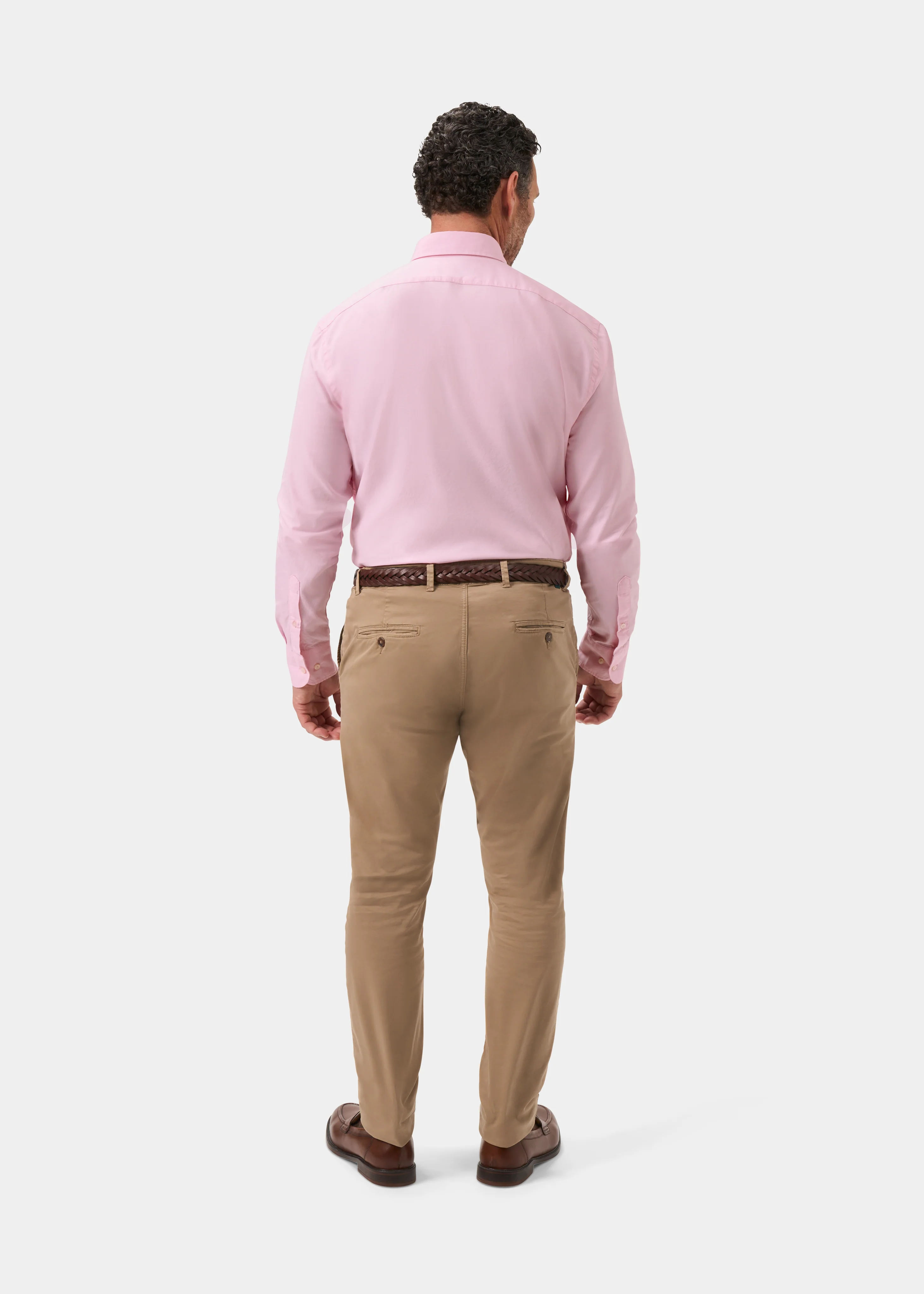 Men's Cotton Button Down Pink Shirt - Regular Fit - Image 7