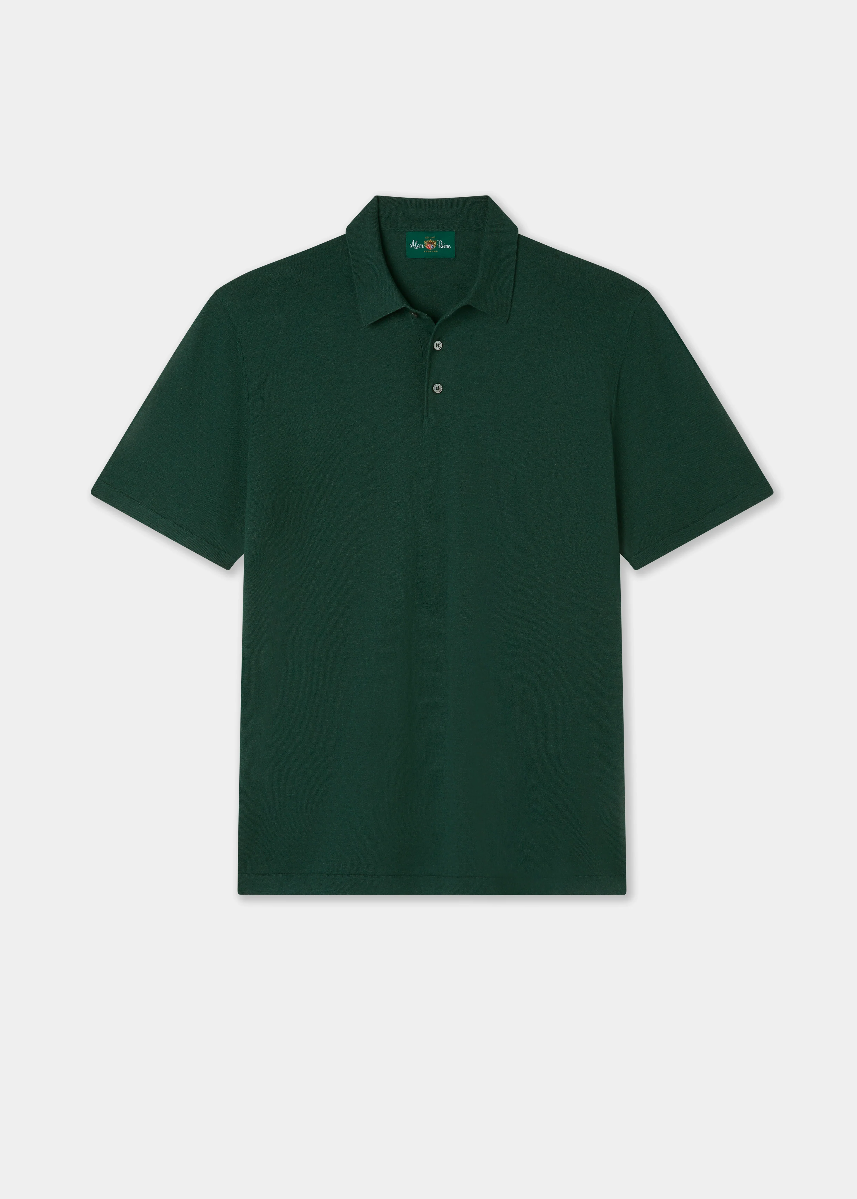 Men's Luxury Cotton Polo Shirt In Green