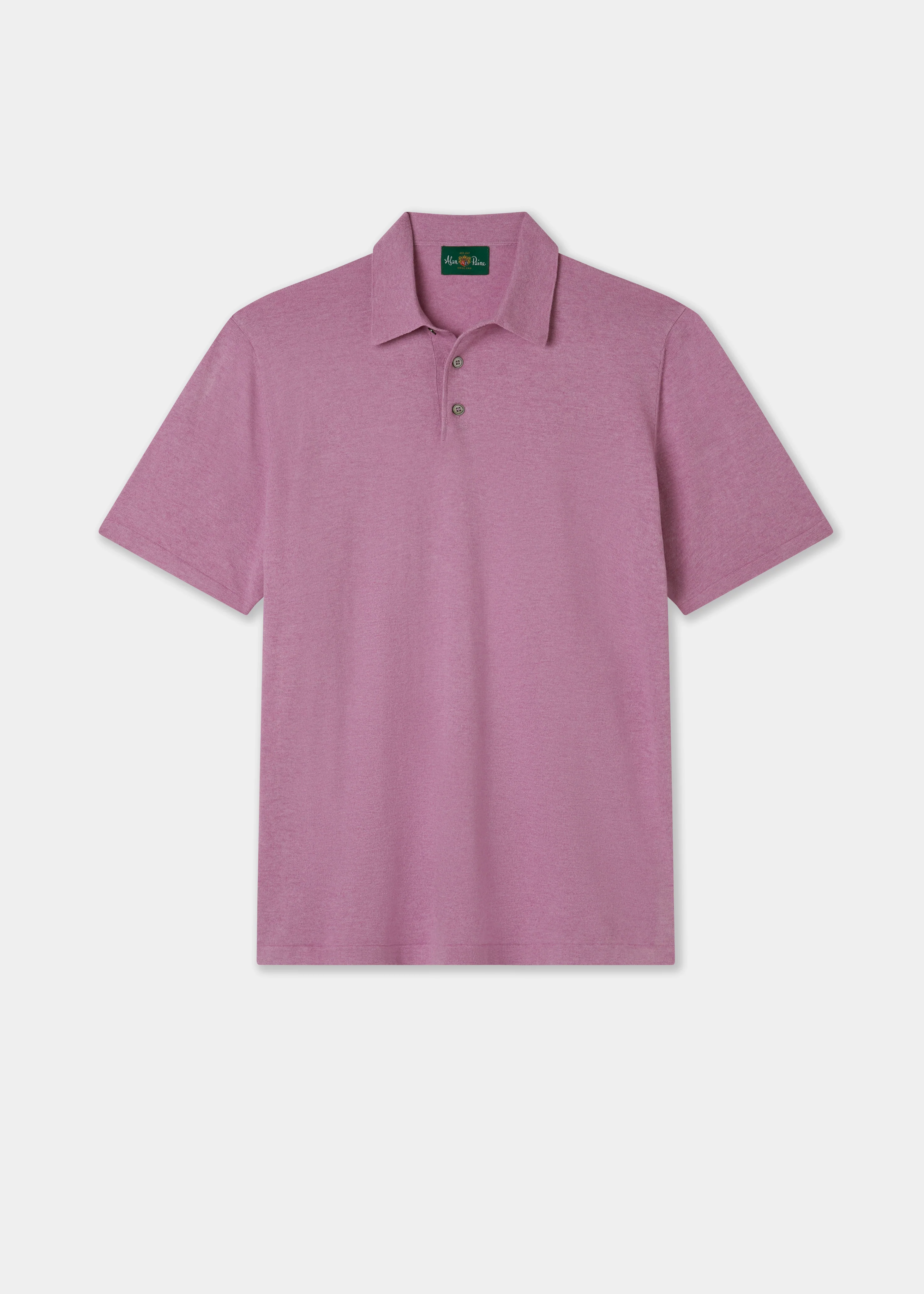 Men's Luxury Cotton Polo Shirt In Lavender