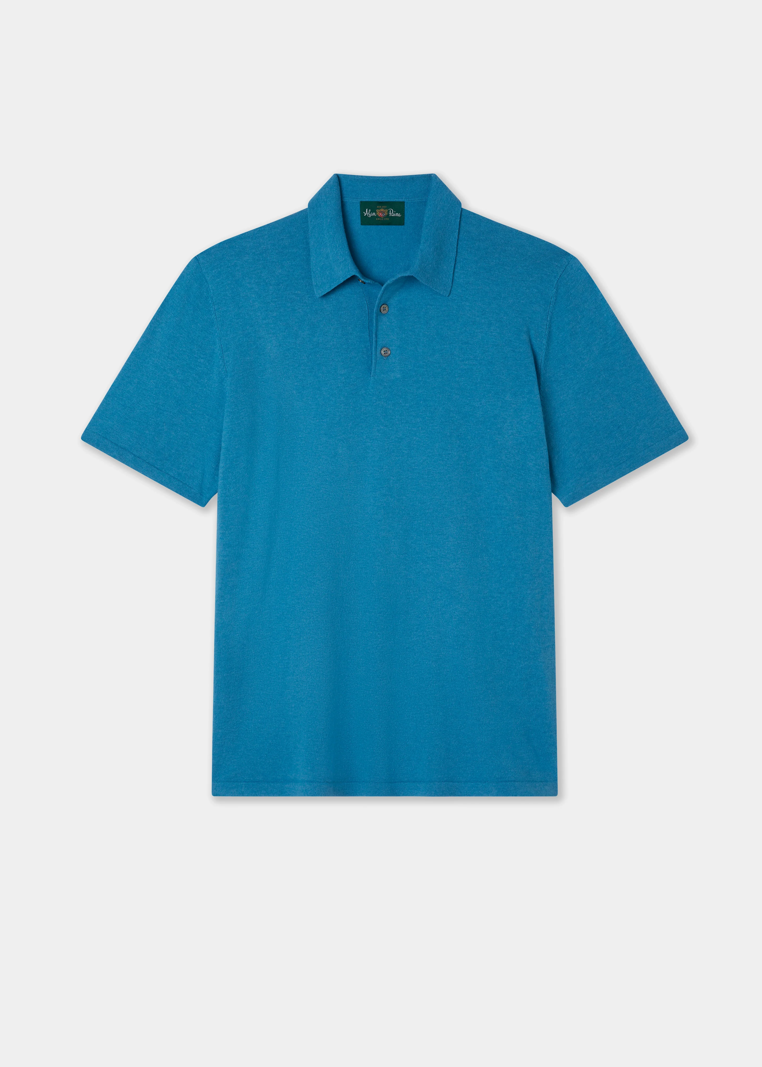 Men's Luxury Cotton Polo Shirt In Malibu