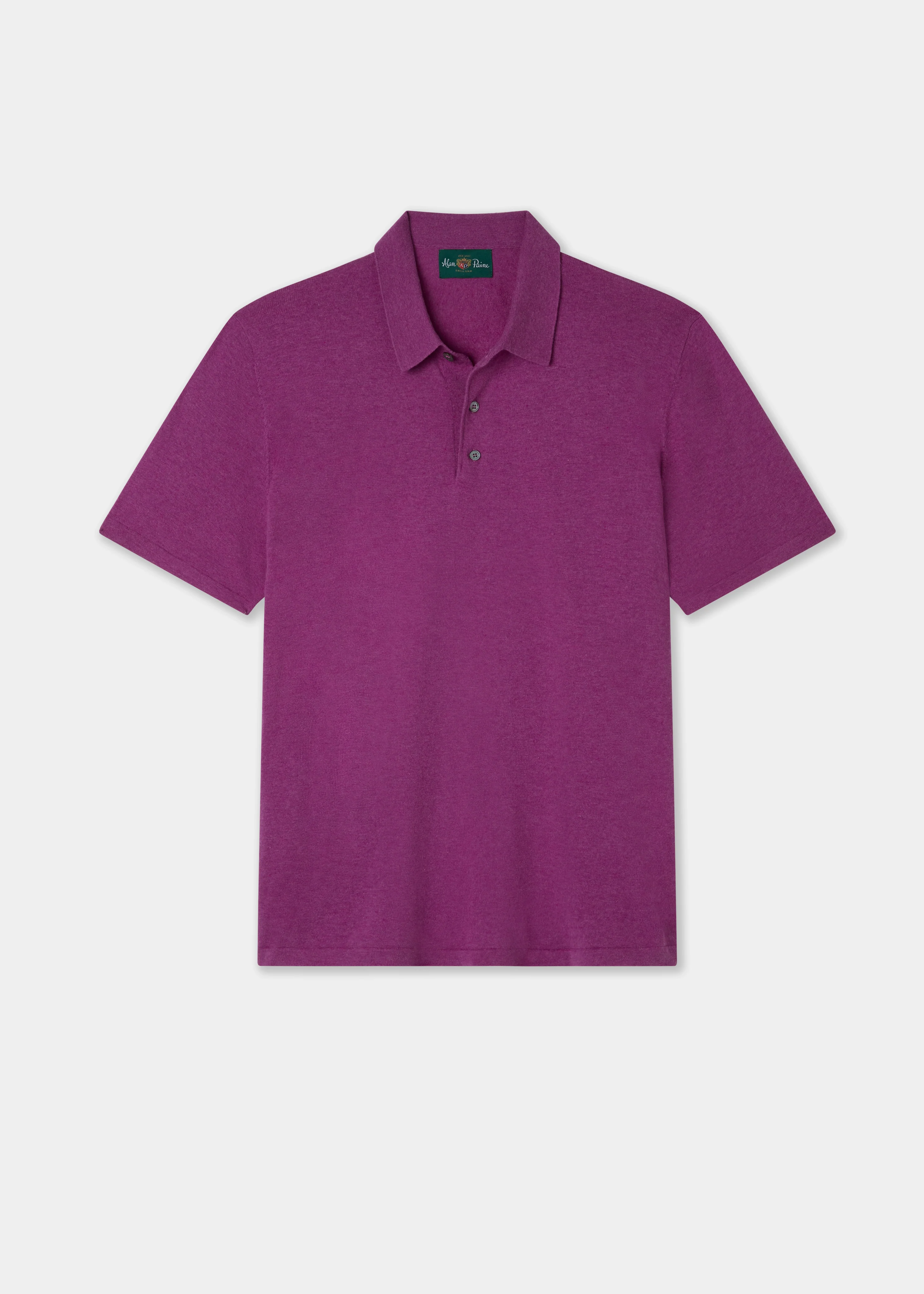 Men's Luxury Cotton Polo Shirt In Orchid