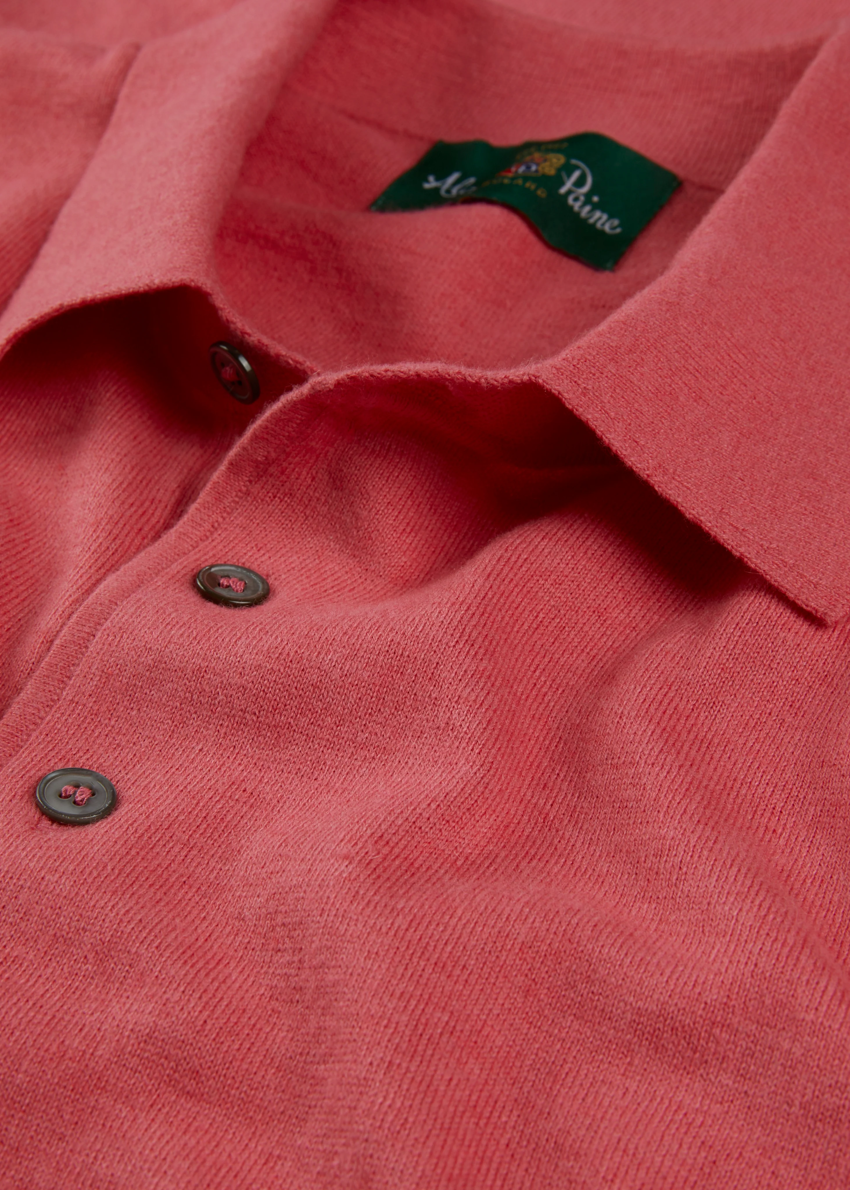 Men's Luxury Cotton Polo Shirt In Swizzle - Image 4