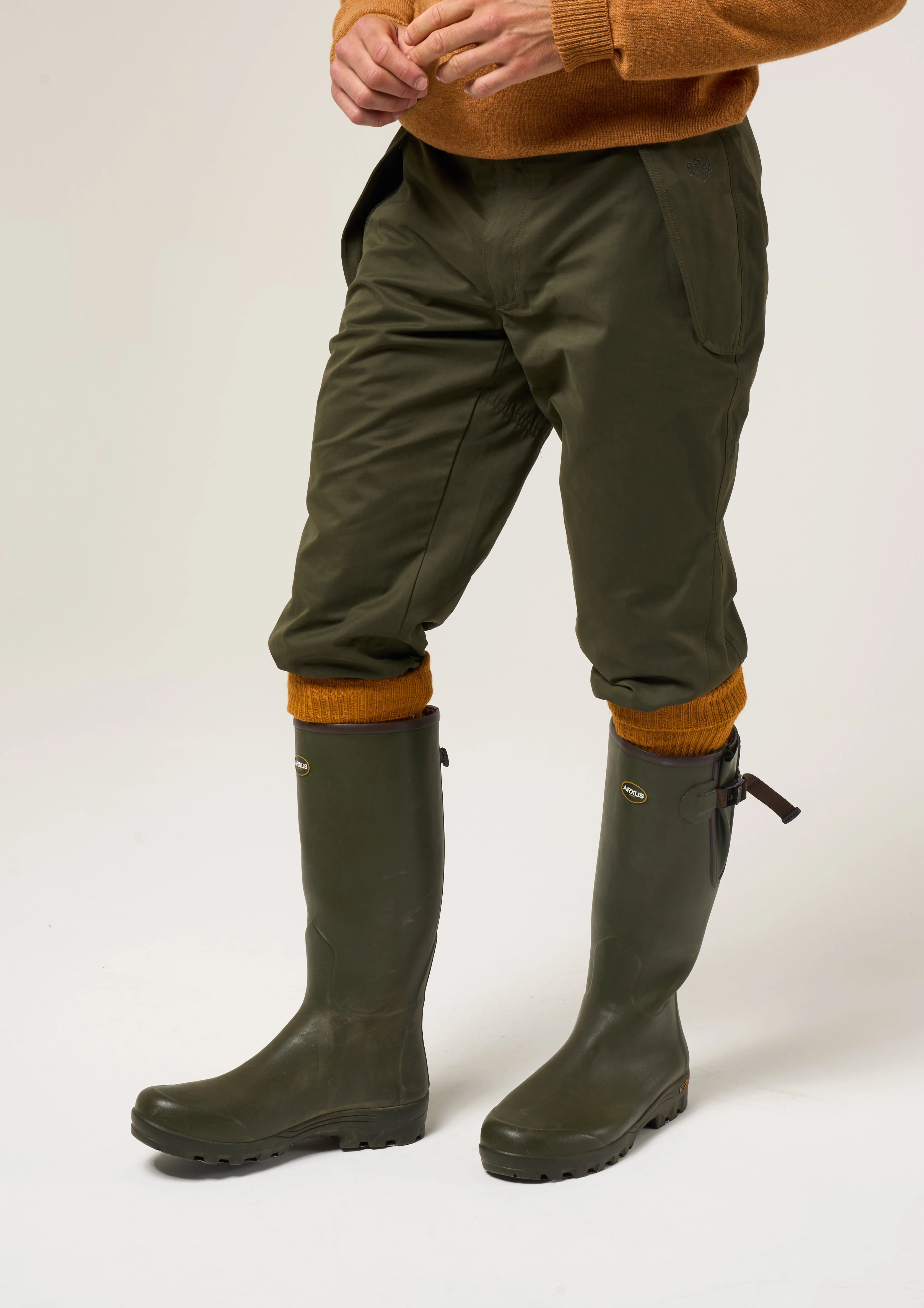 Milwood Men's Waterproof Shooting Breeks In Olive - Image 3