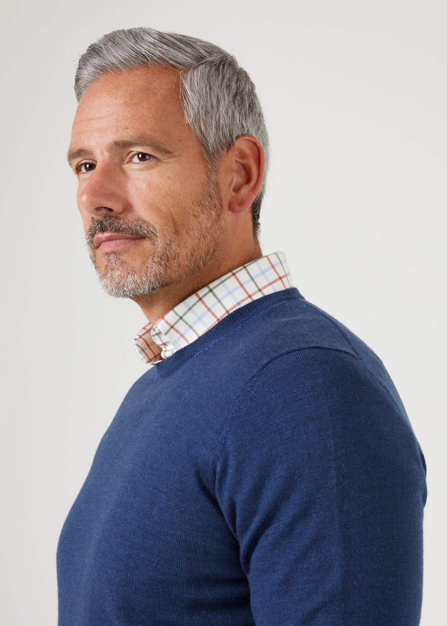 Radstone Men's Merino Wool Jumper in Indigo - Regular Fit - Image 5