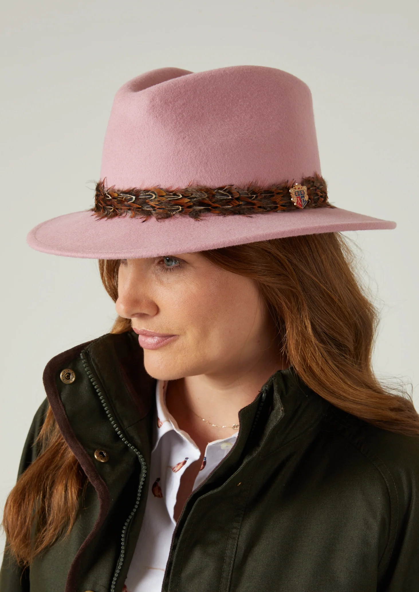Richmond Ladies Fedora In Pink - Image 4