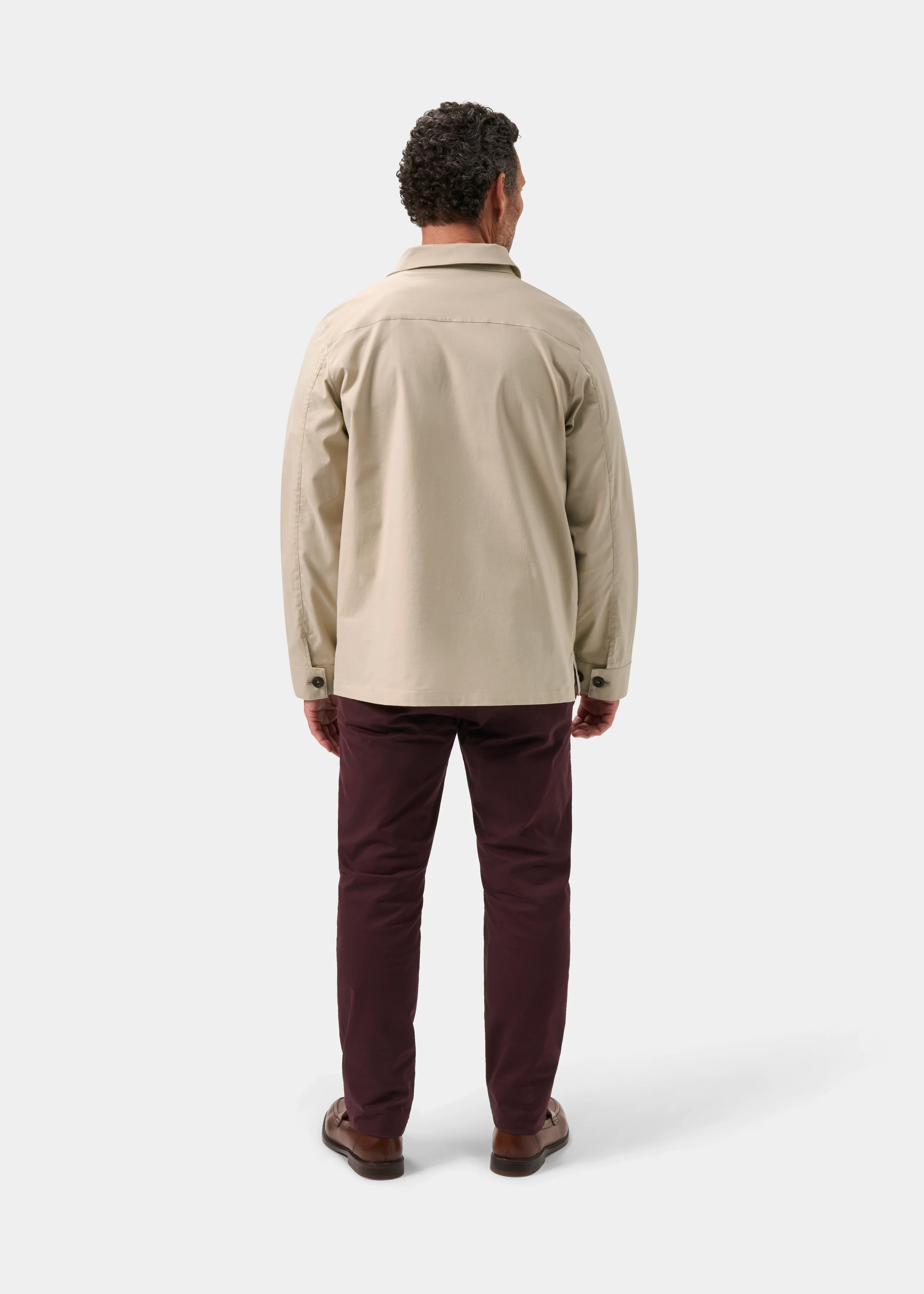 Sandcliff Men's Shacket in Beige - Image 10
