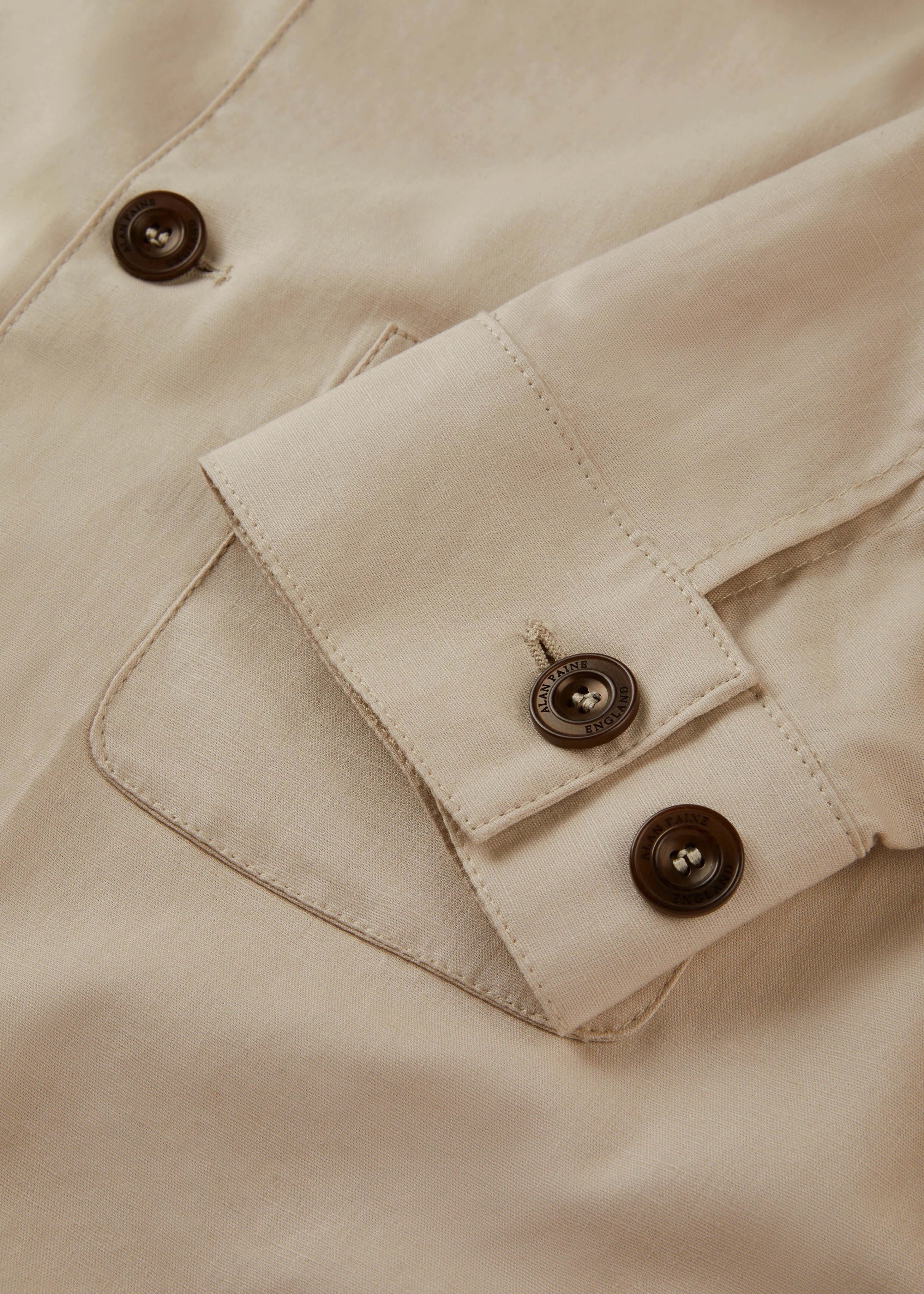 Sandcliff Men's Shacket in Beige - Image 4