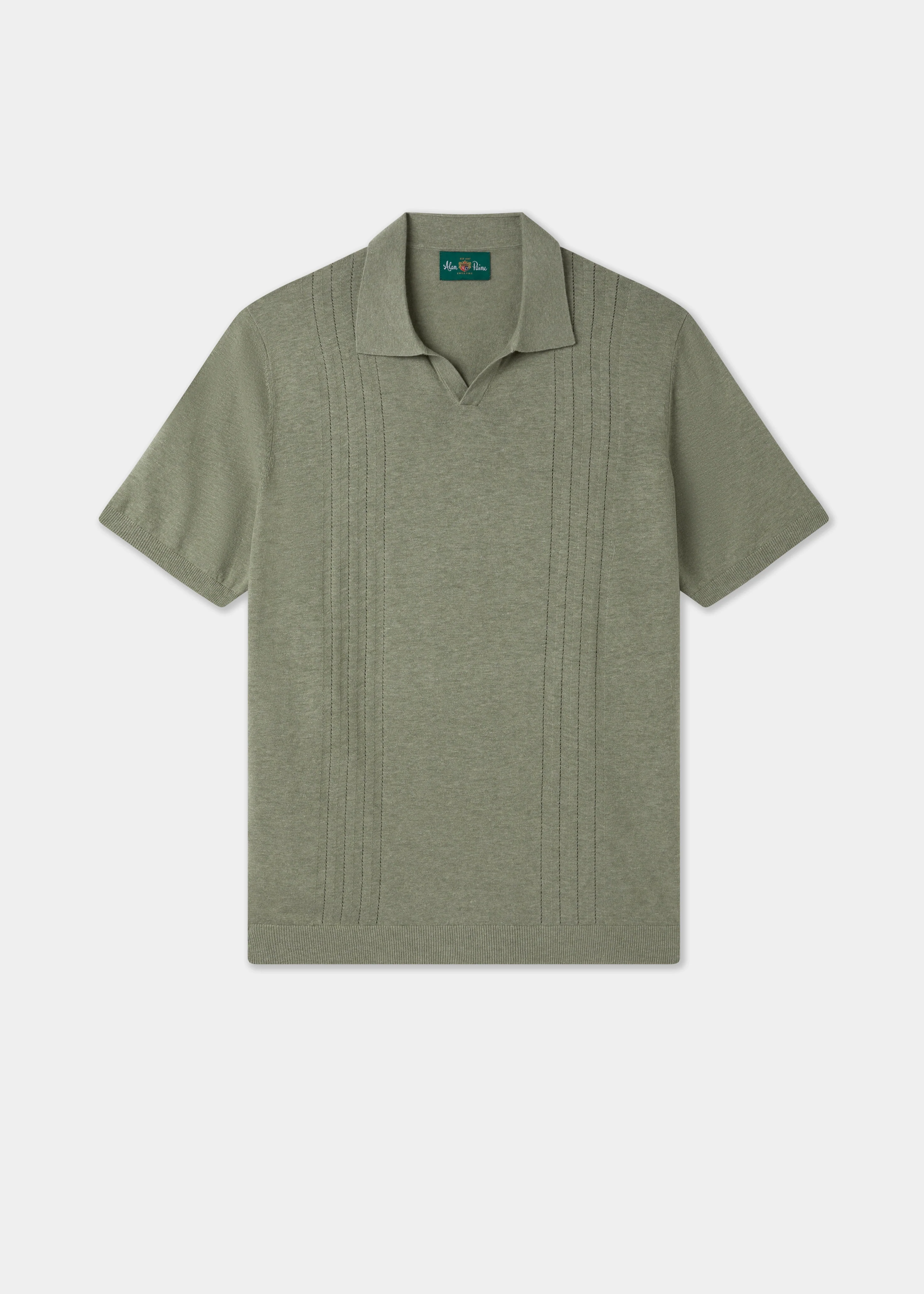 Shipford Men's Short Sleeve Cotton Jumper In Landscape