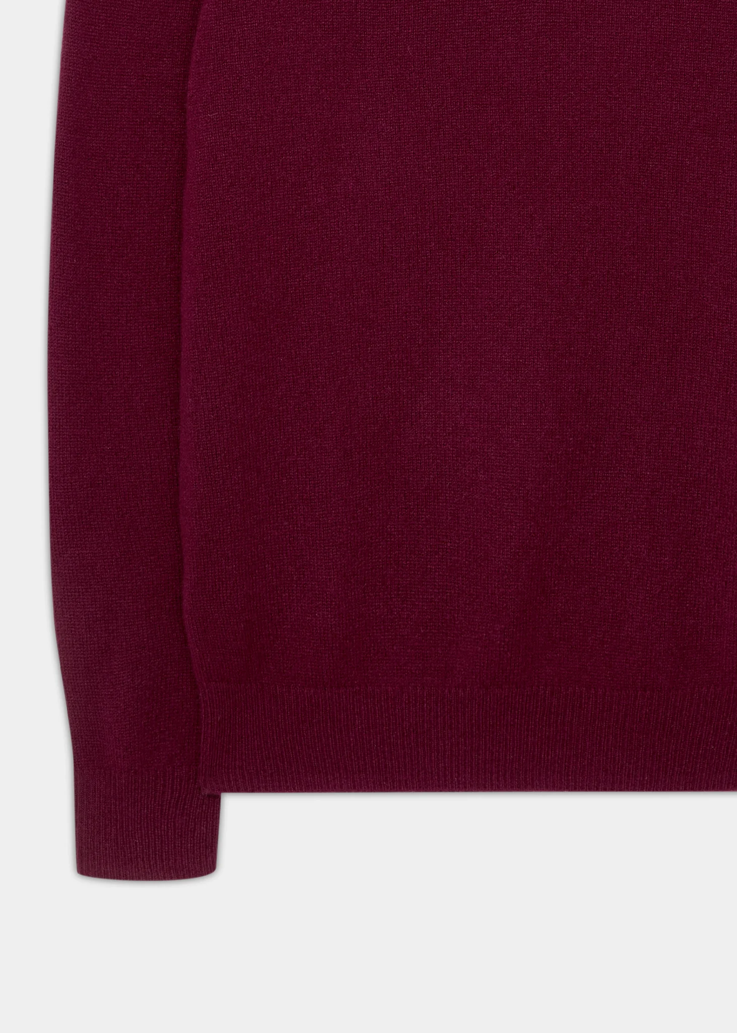 Sutherland Lambswool 1/4 Zip Jumper in Bordeaux - Regular Fit - Image 10