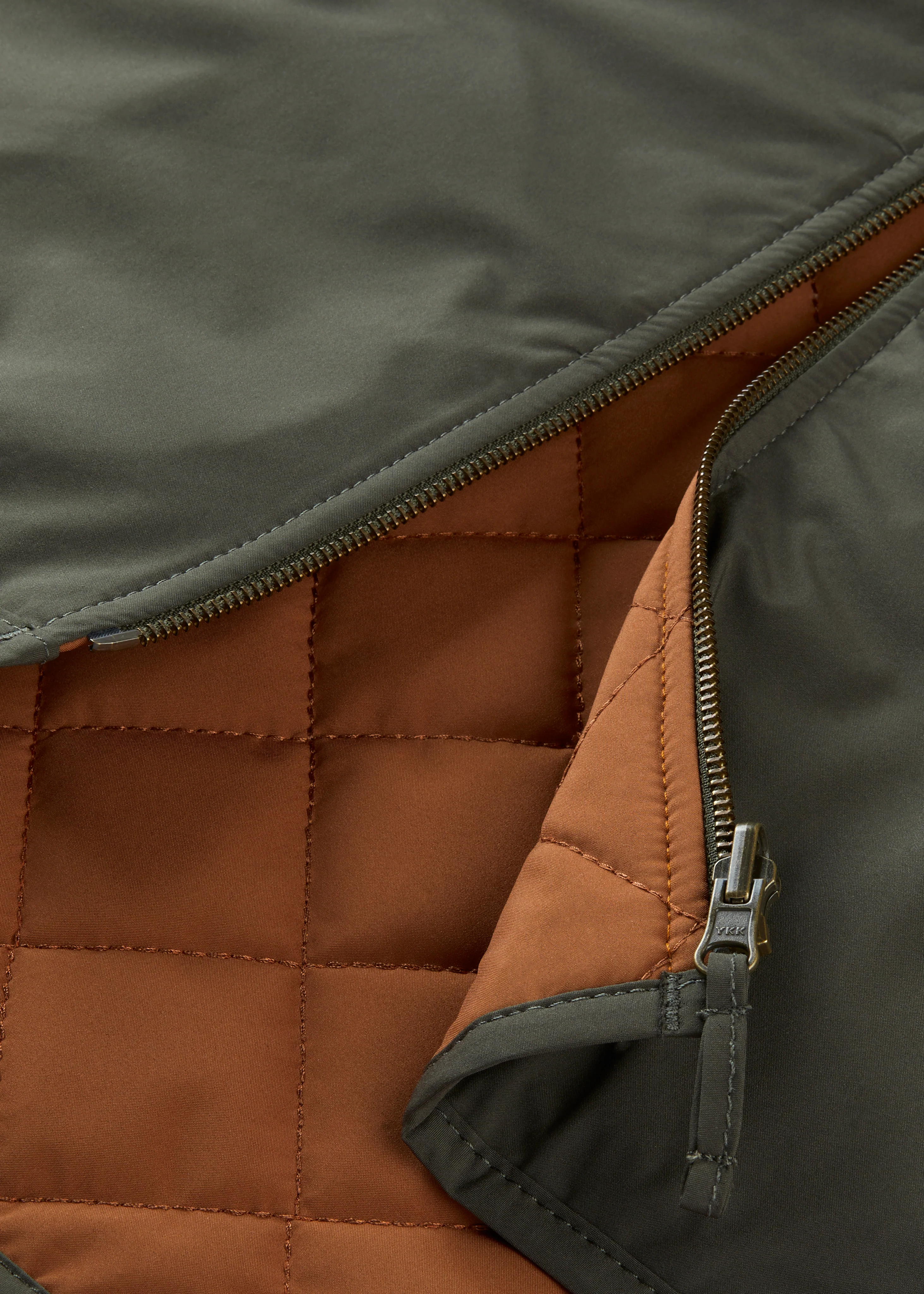 Swifthall Reversible City Gilet In Olive and Cider - Image 5