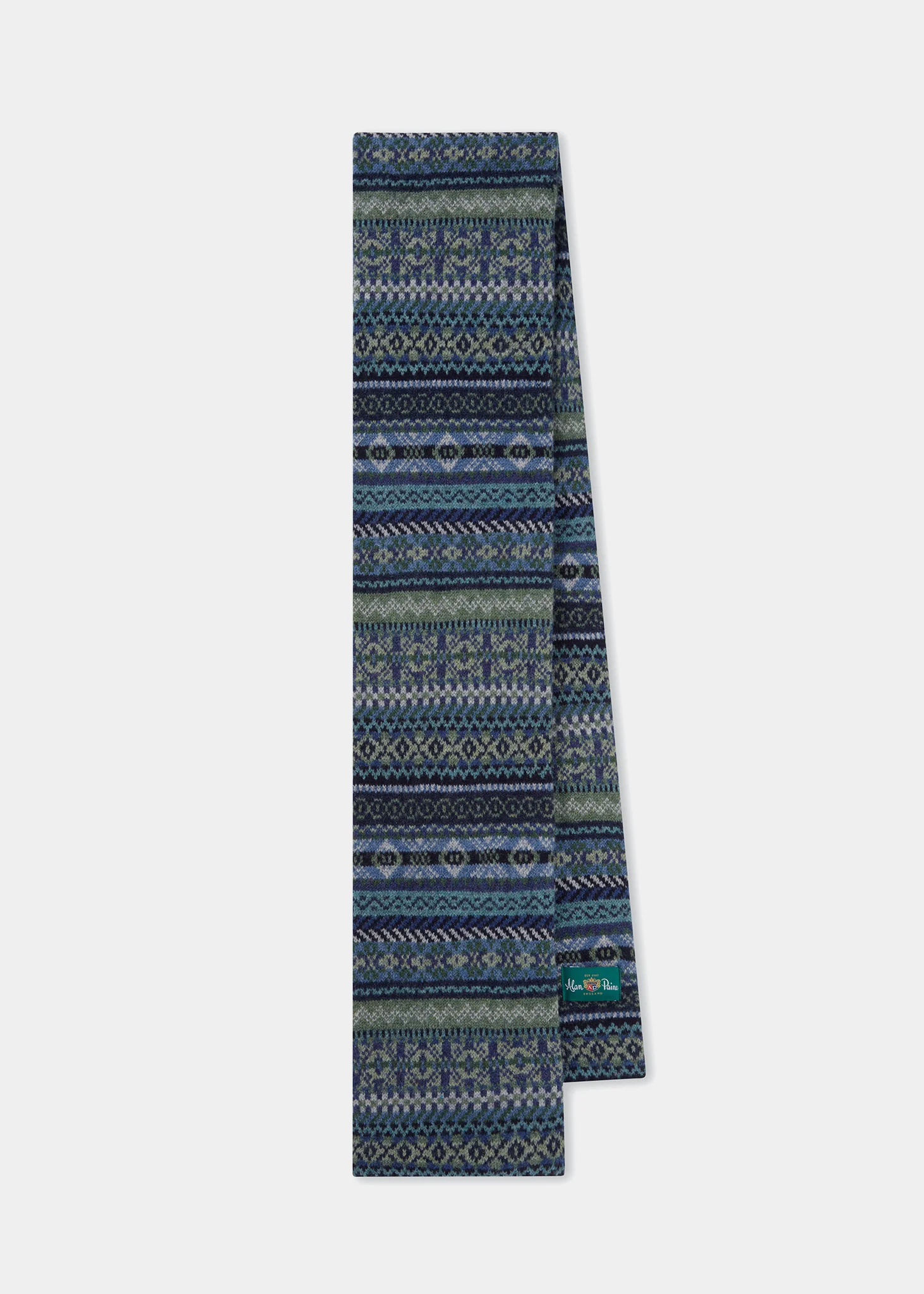 Tideswell Men's Knitted Wool Hat, Scarf and Glove Set In Navy - Image 4