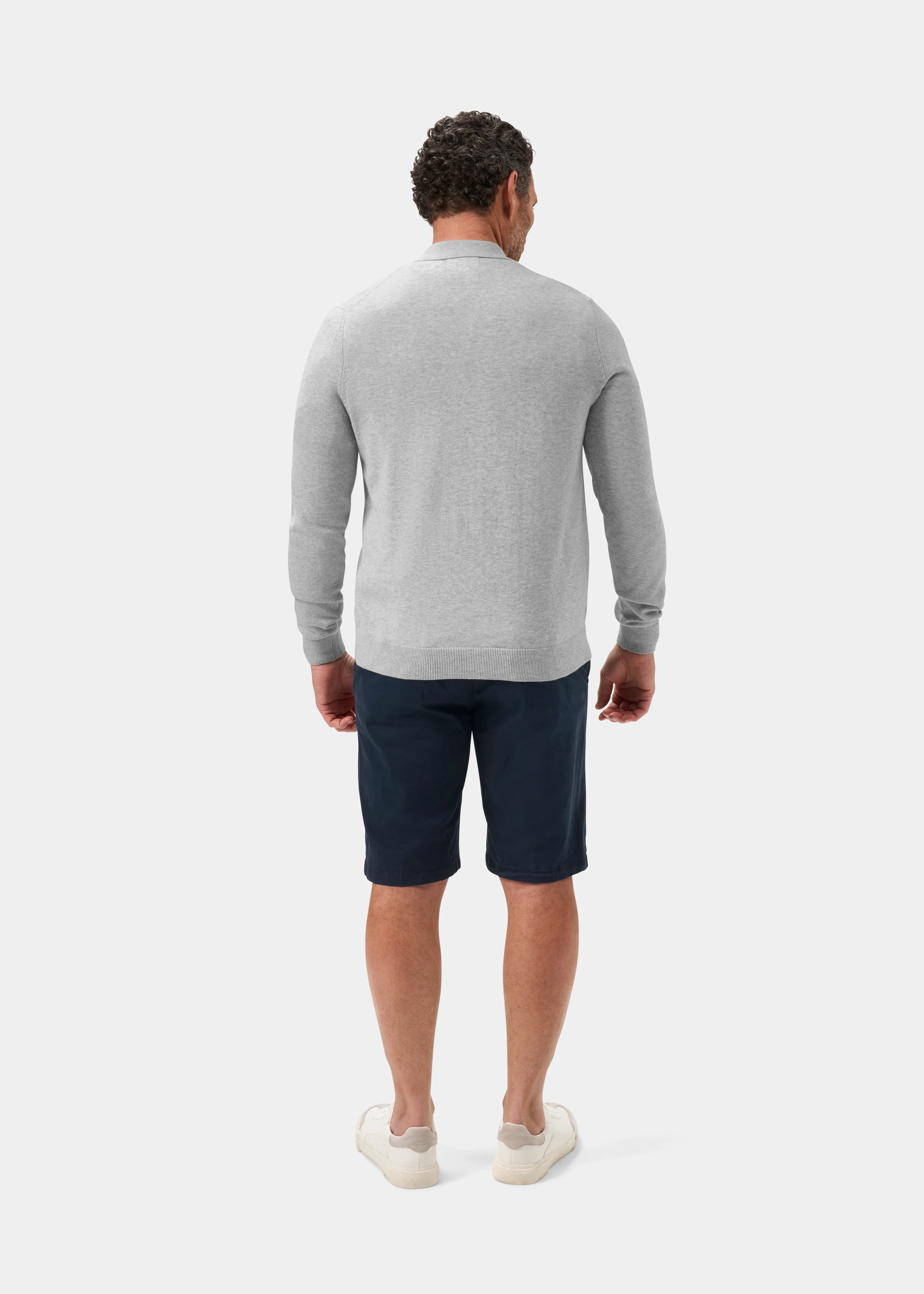 Tyneham Men's Cotton Cashmere Button Through Shirt In Dove - Image 7